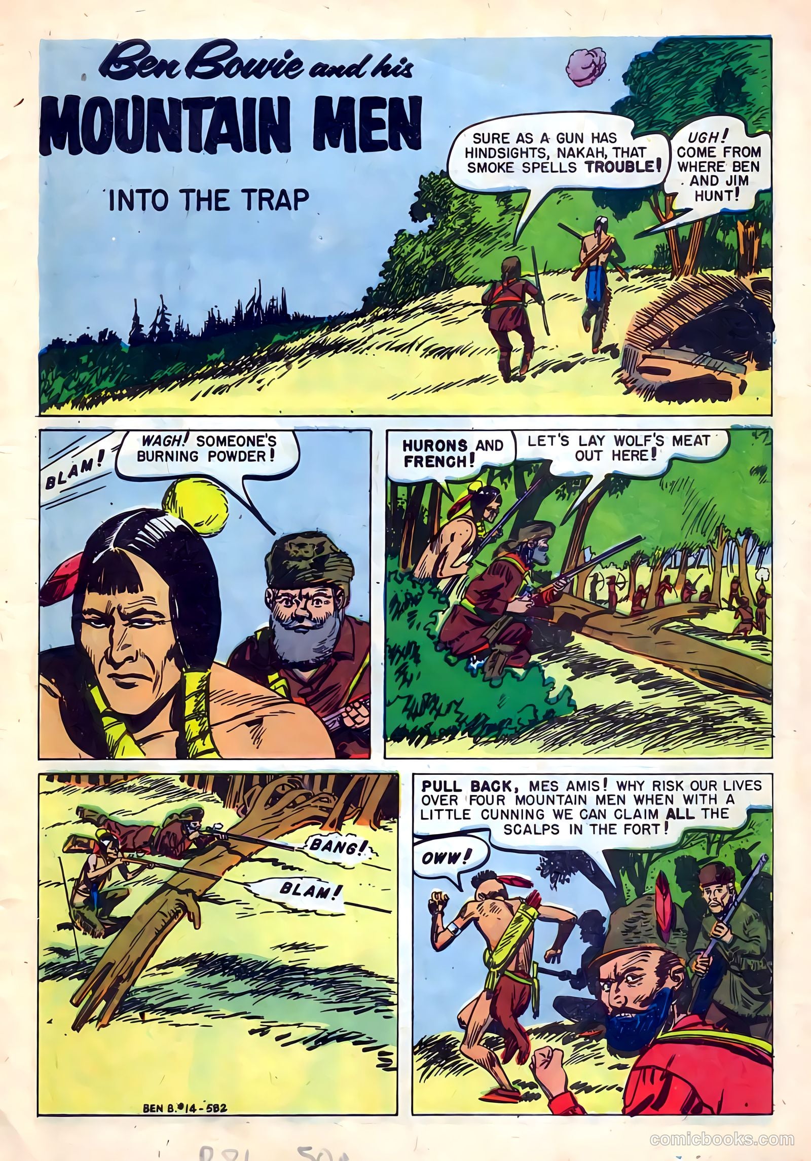 Ben Bowie and His Mountain Men #14 (1958) — page 3 of 36