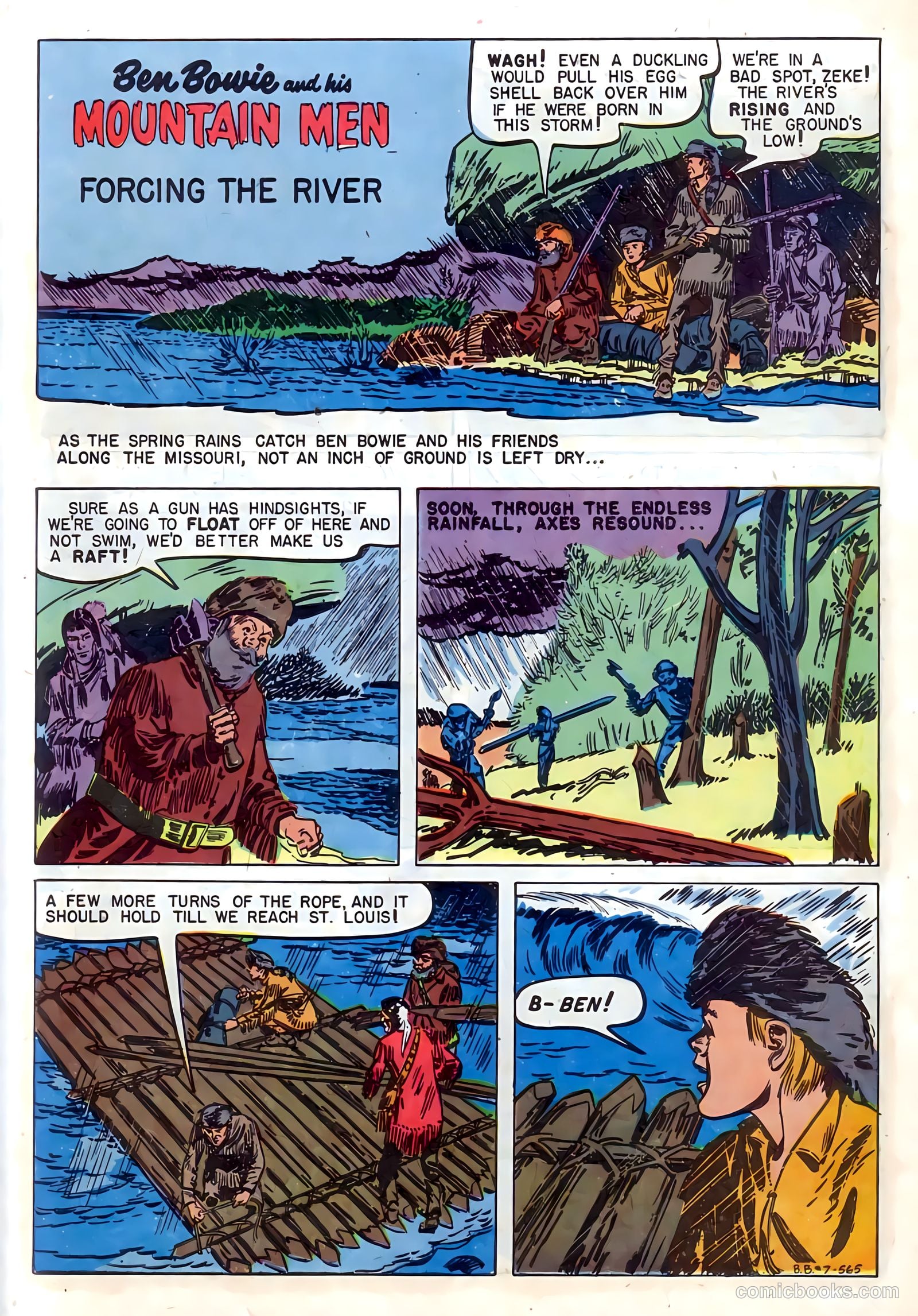 Ben Bowie and His Mountain Men #7 (1956) — page 3 of 36