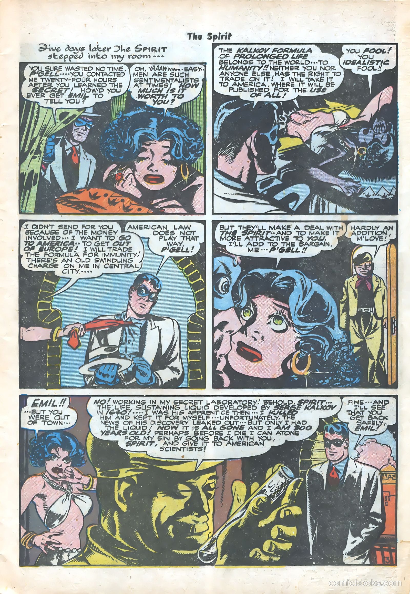 The Spirit #21 (1950) — page 5 of 36