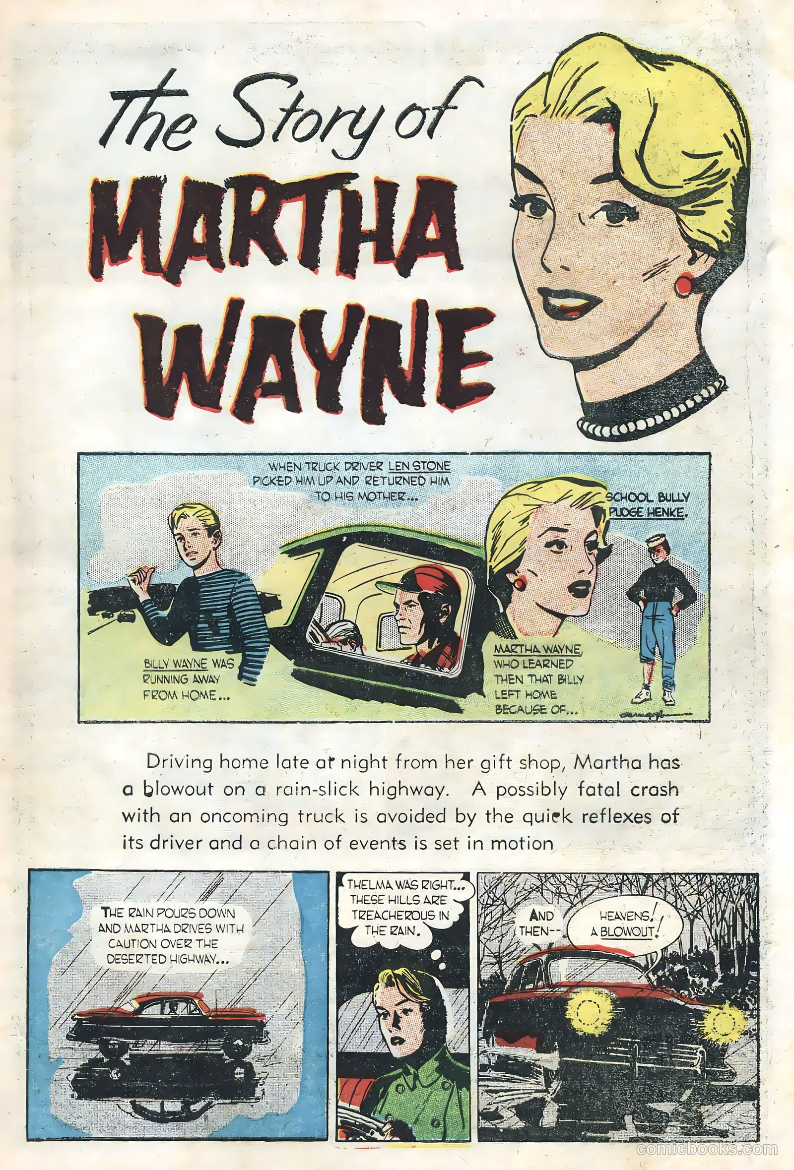 The Story of Martha Wayne #1 (1956) — page 3 of 36