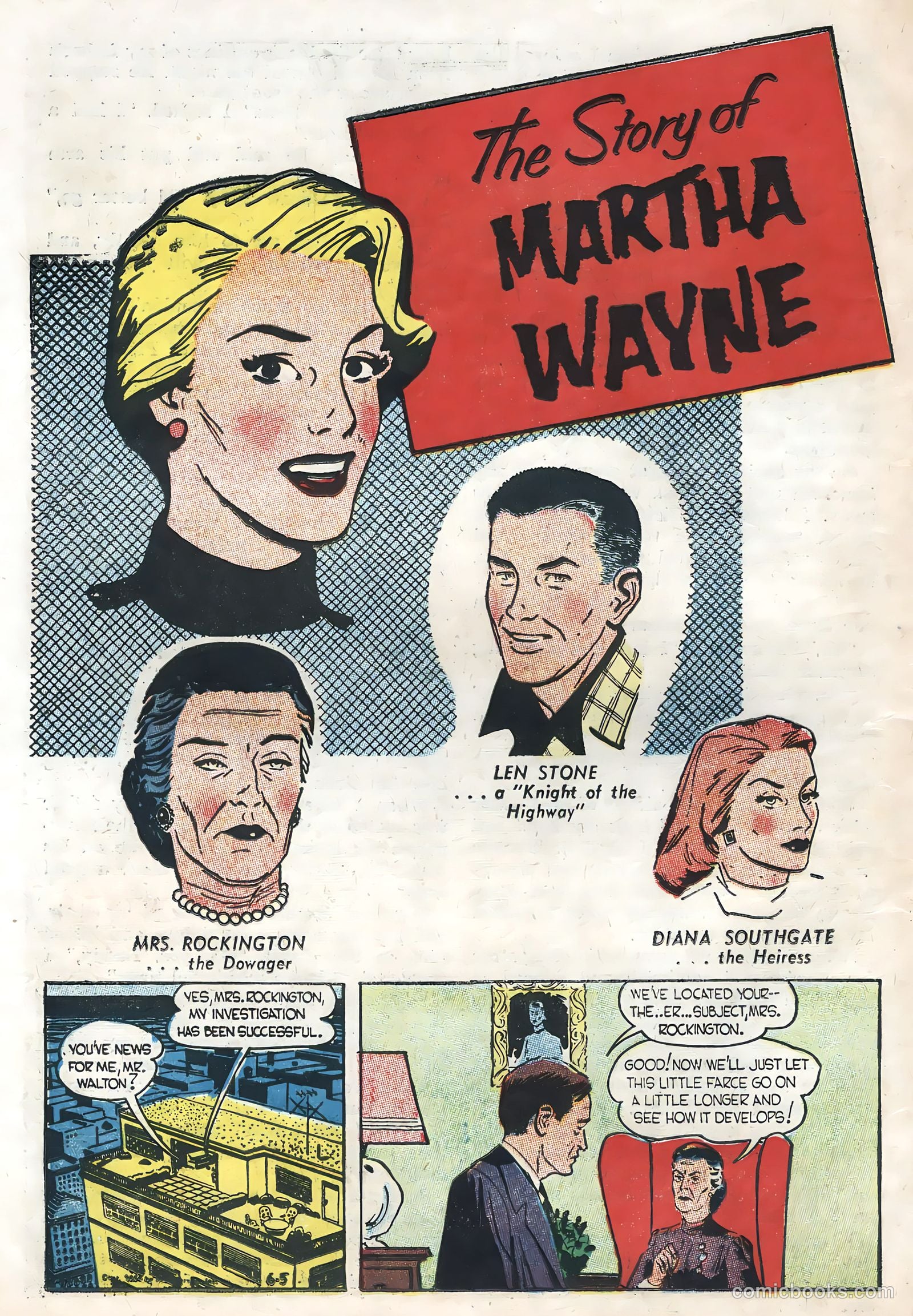 The Story of Martha Wayne #1 (1956) — page 16 of 36
