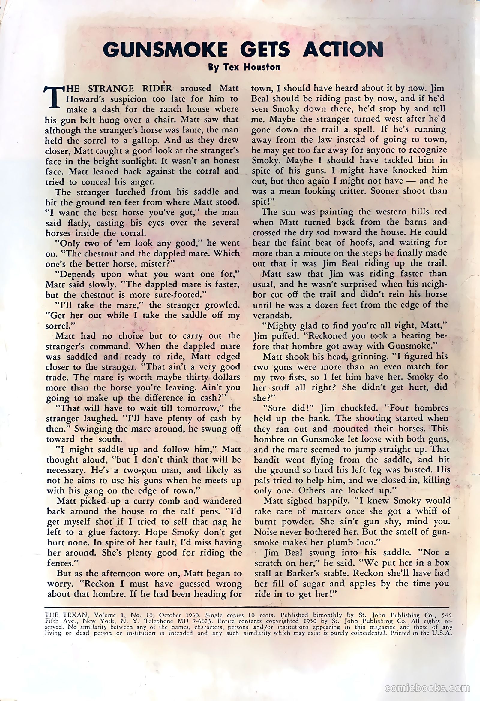 The Texan #10 (1950) — page 3 of 37