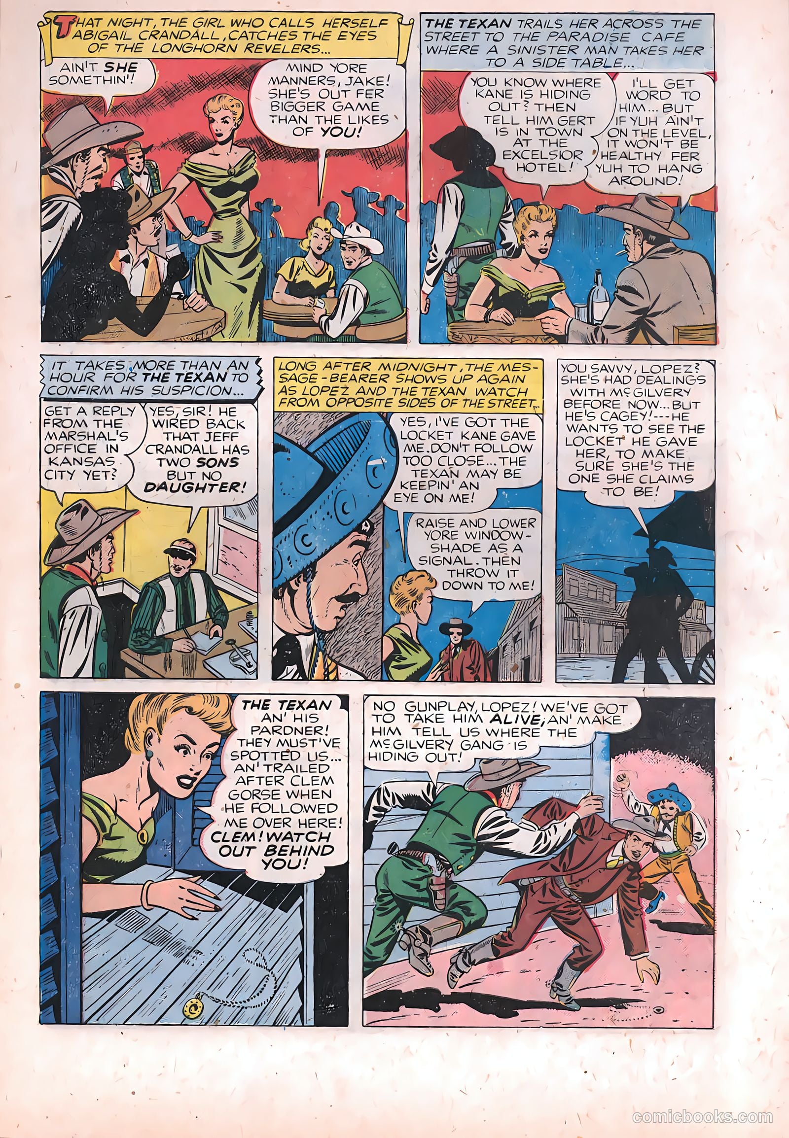 The Texan #9 (1950) — page 7 of 36
