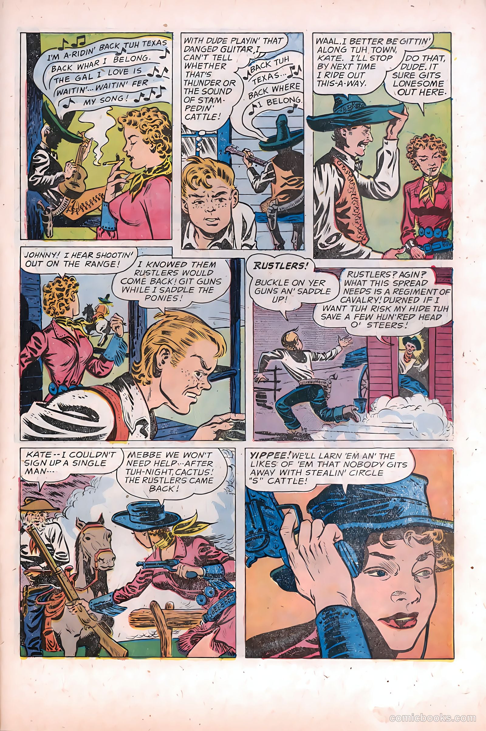 The Texan #9 (1950) — page 23 of 36