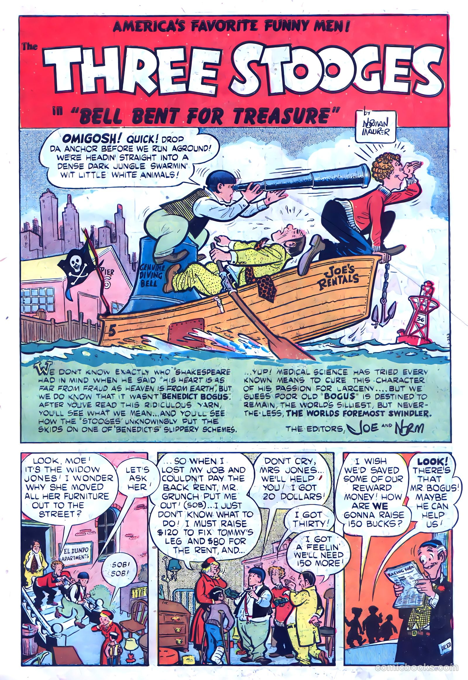 The Three Stooges #1 (1953) — page 27 of 36