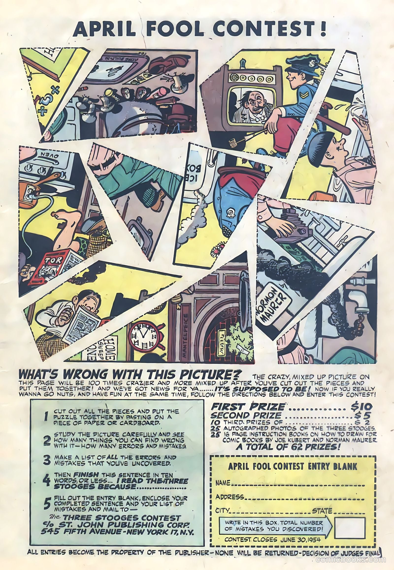 The Three Stooges #5 (1954) — page 17 of 35