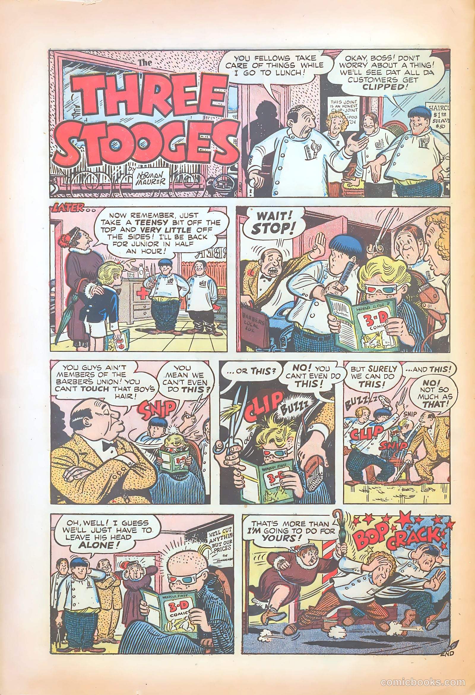 The Three Stooges #6 (1954) — page 27 of 35