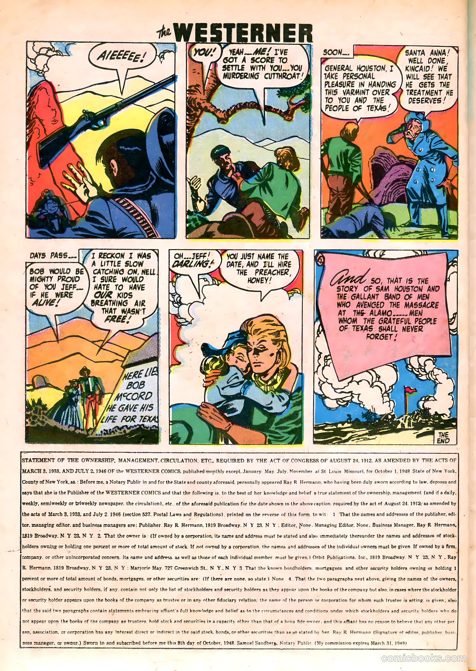 The Westerner Comics #20 (1949) — page 38 of 52