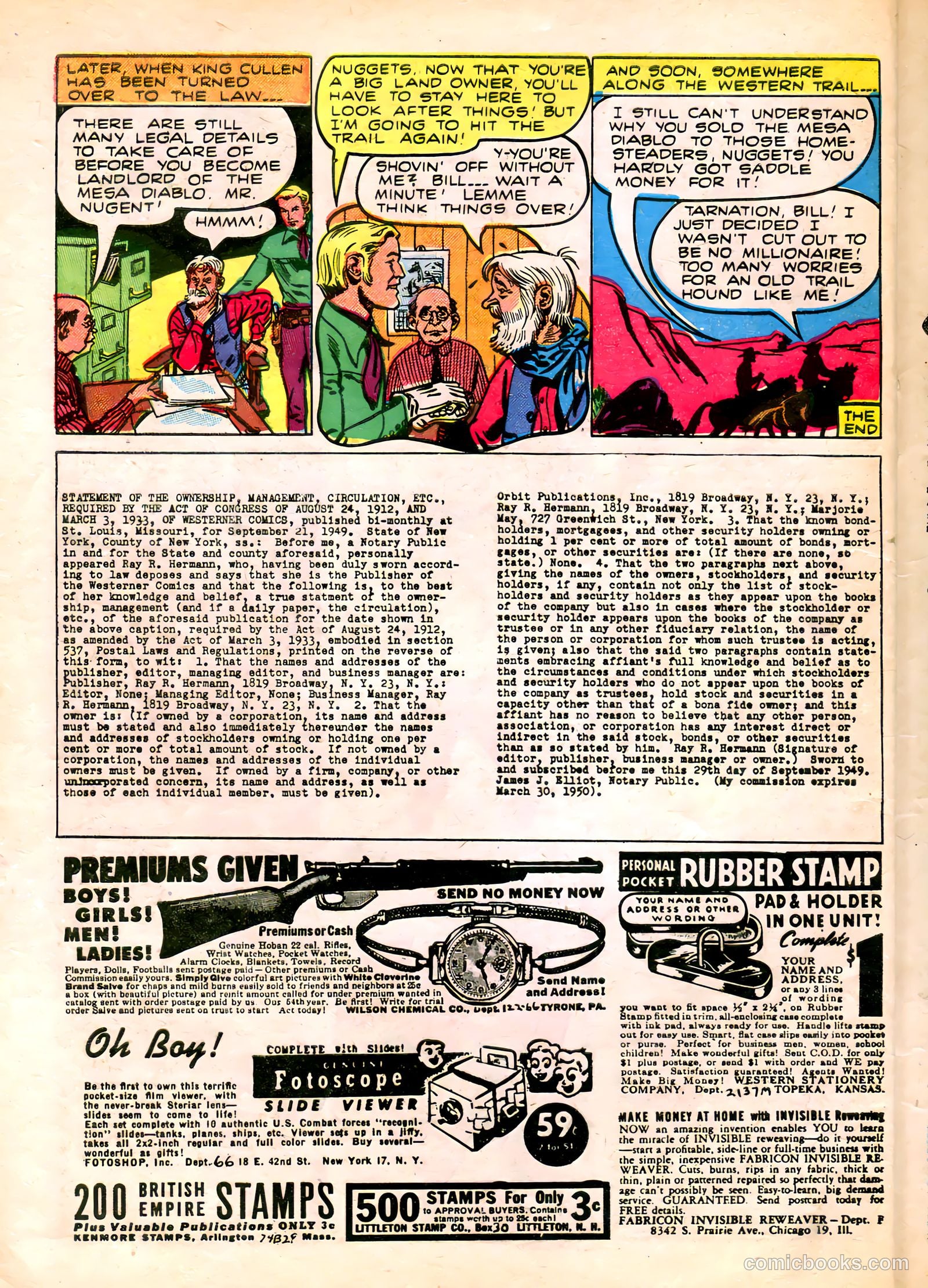 The Westerner Comics #25 (1950) — page 14 of 52