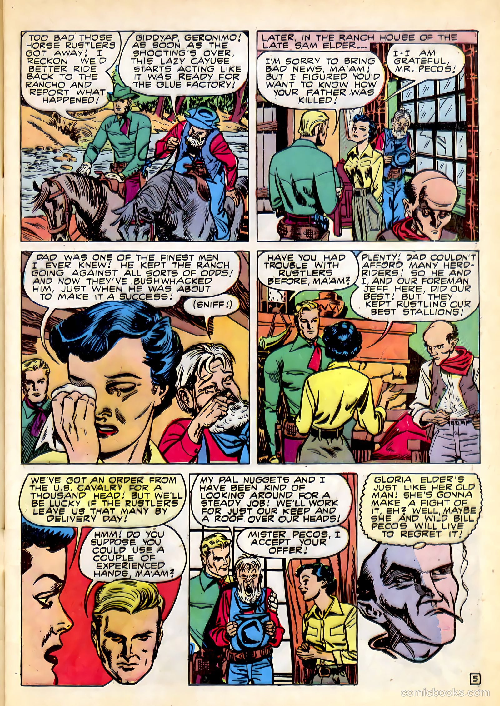 The Westerner Comics #27 (1950) — page 7 of 52