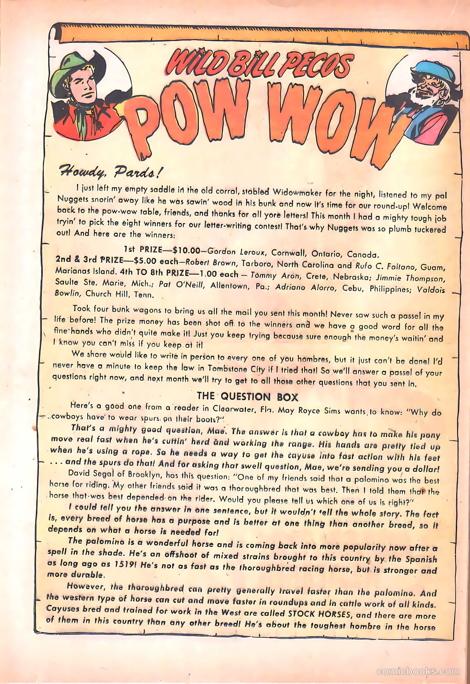The Westerner Comics #40 (1951) — page 22 of 37