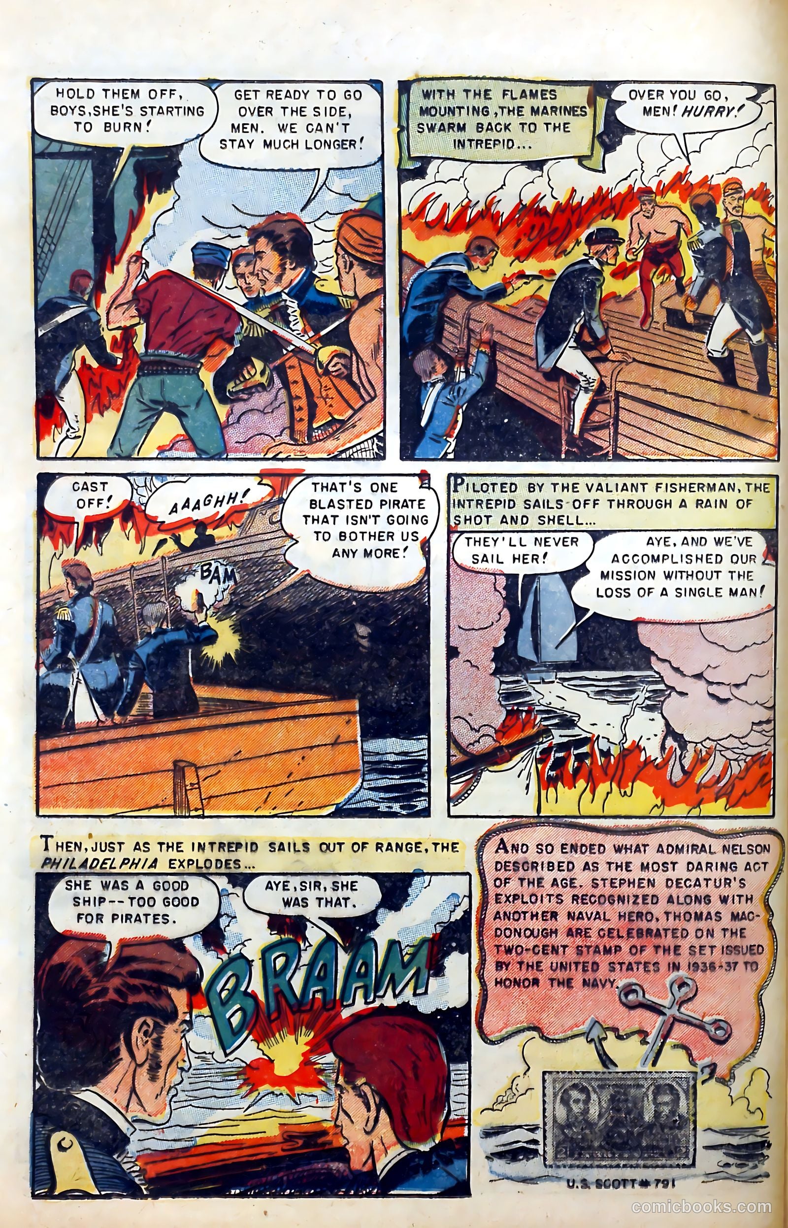 Thrilling Adventures in Stamps Comics #8 (1953) — page 6 of 55