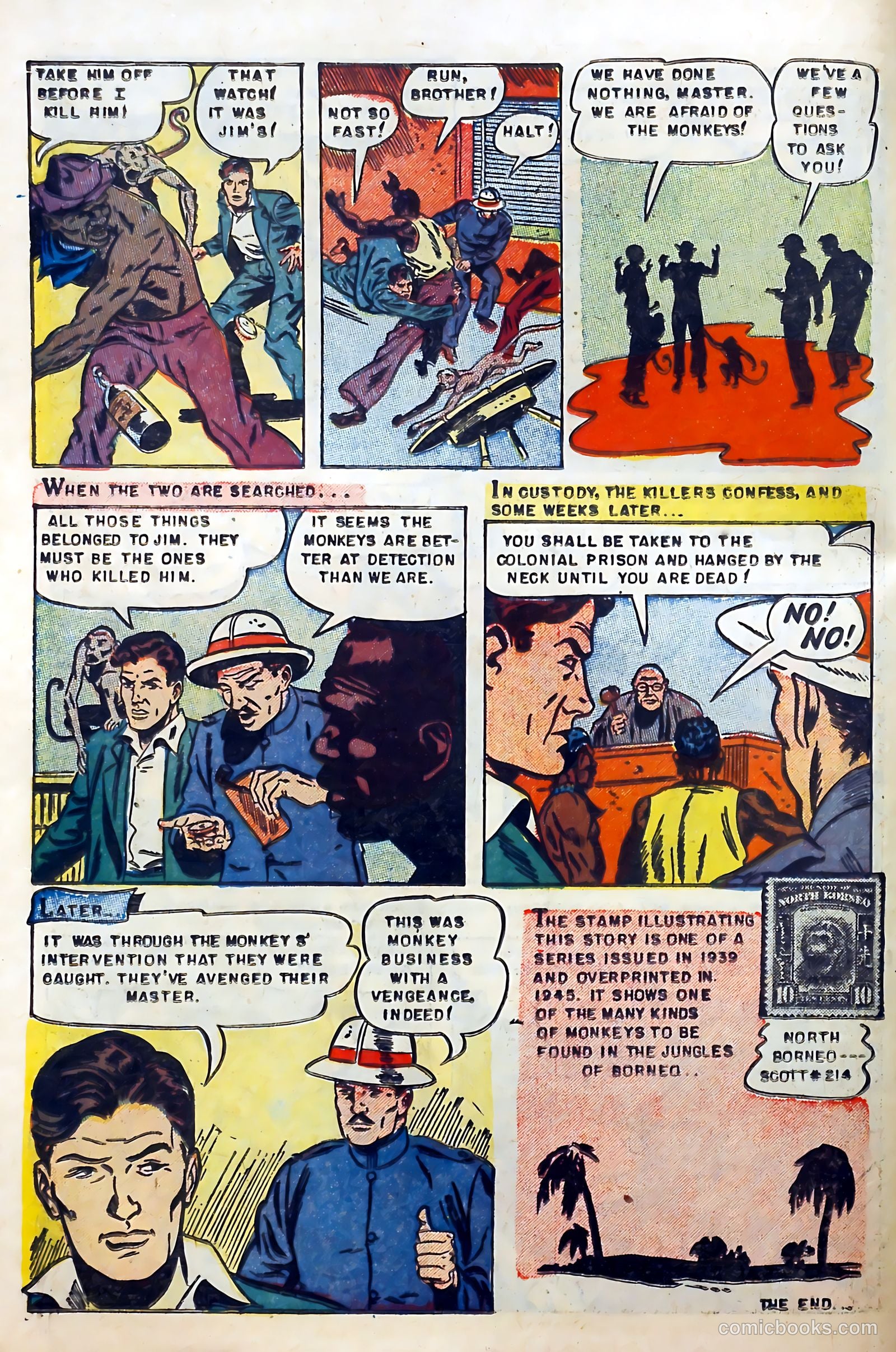 Thrilling Adventures in Stamps Comics #8 (1953) — page 14 of 55