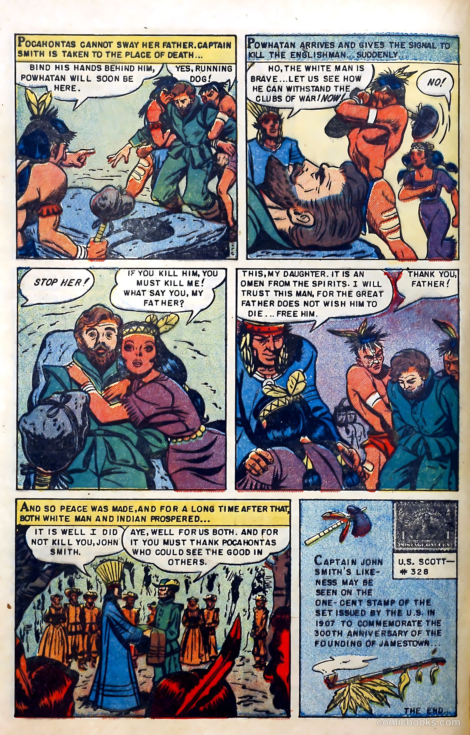 Thrilling Adventures in Stamps Comics #8 (1953) — page 18 of 55