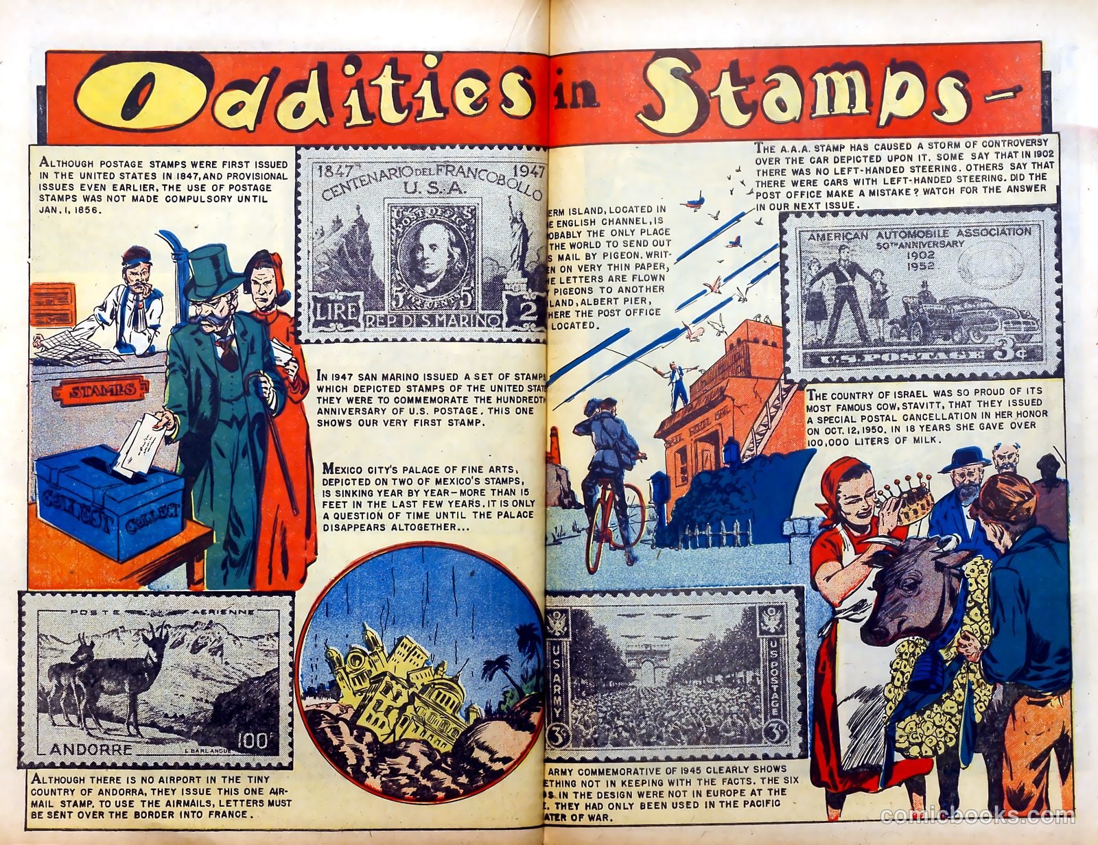 Thrilling Adventures in Stamps Comics #8 (1953) — page 26 of 55