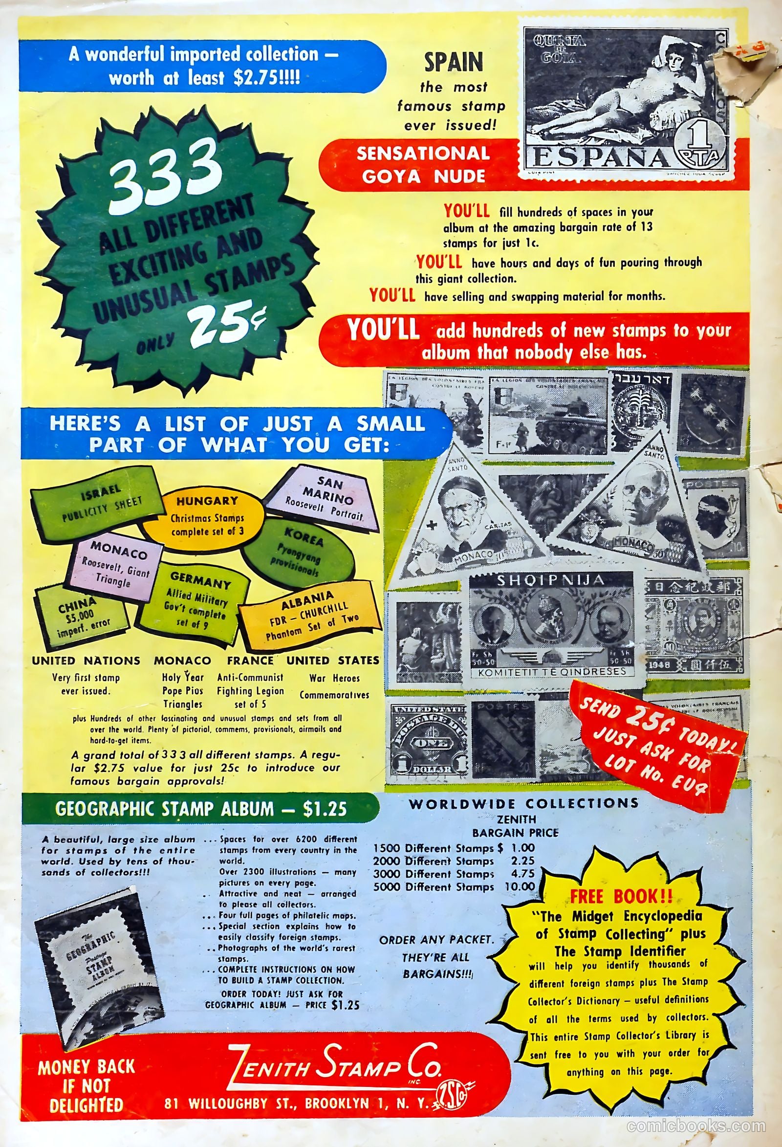 Thrilling Adventures in Stamps Comics #8 (1953) — page 55 of 55