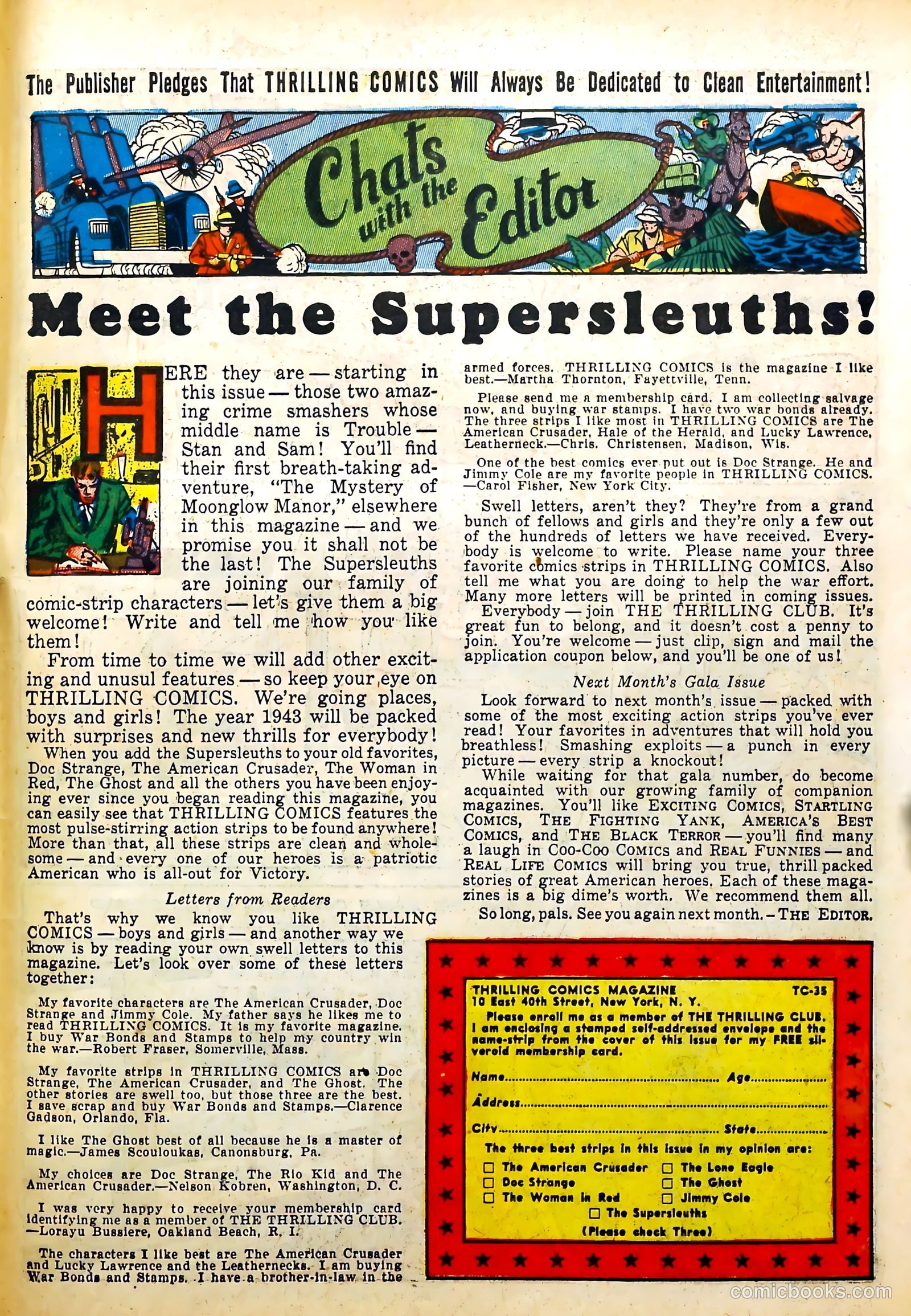 Thrilling Comics #35 (1943) — page 59 of 68