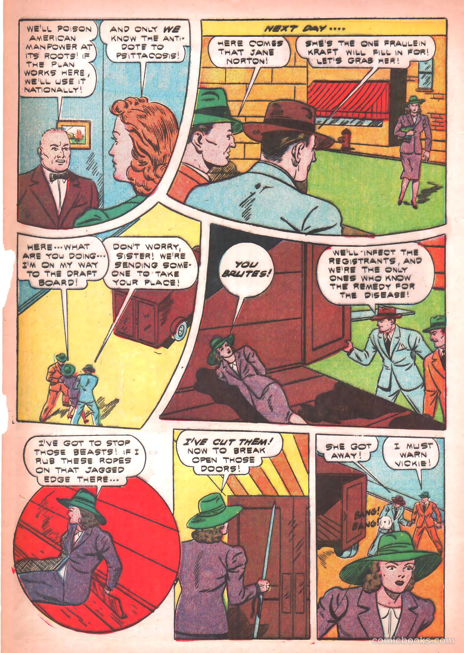 Thrilling Comics #36 (1943) — page 50 of 60