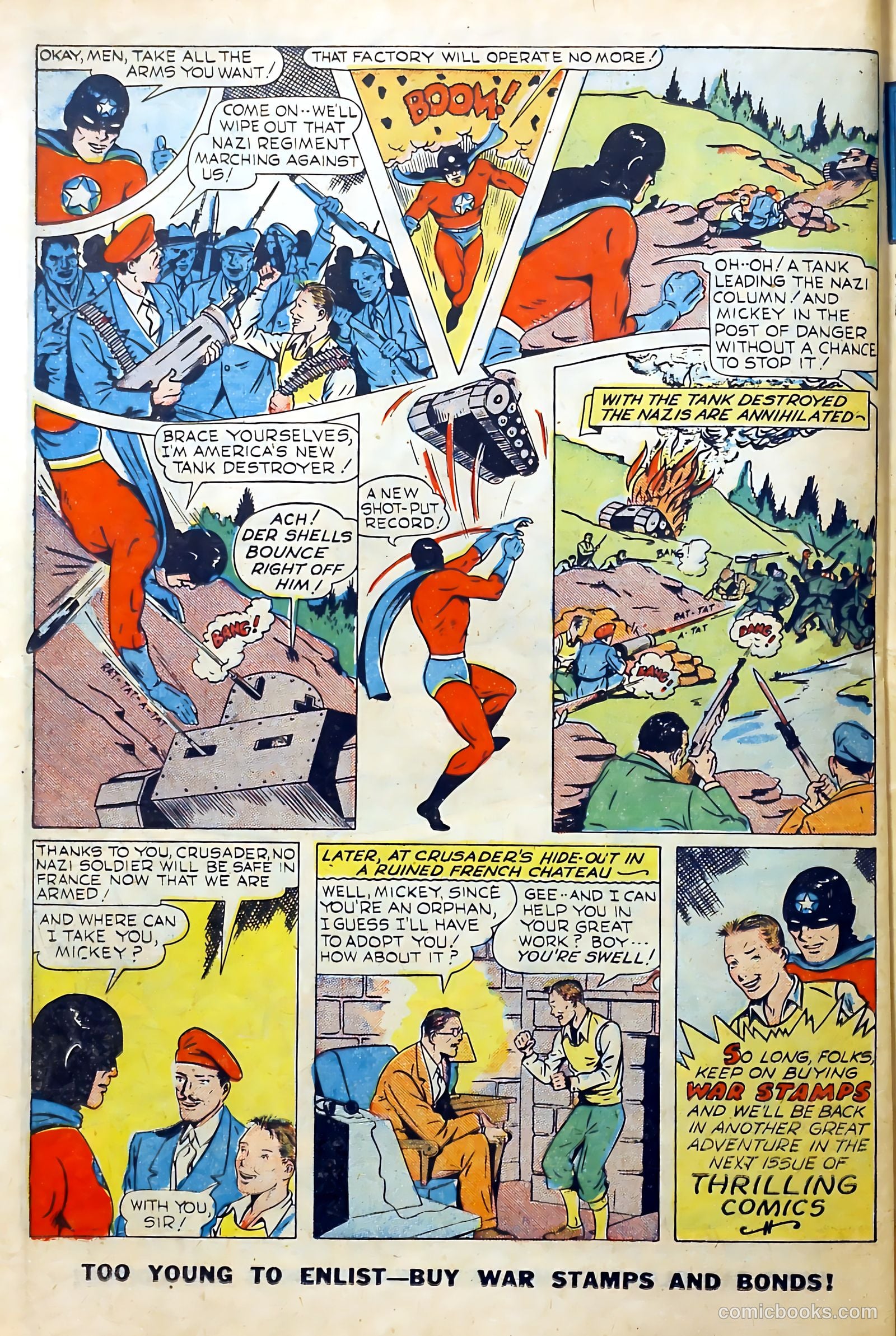 Thrilling Comics #41 (1944) — page 40 of 60
