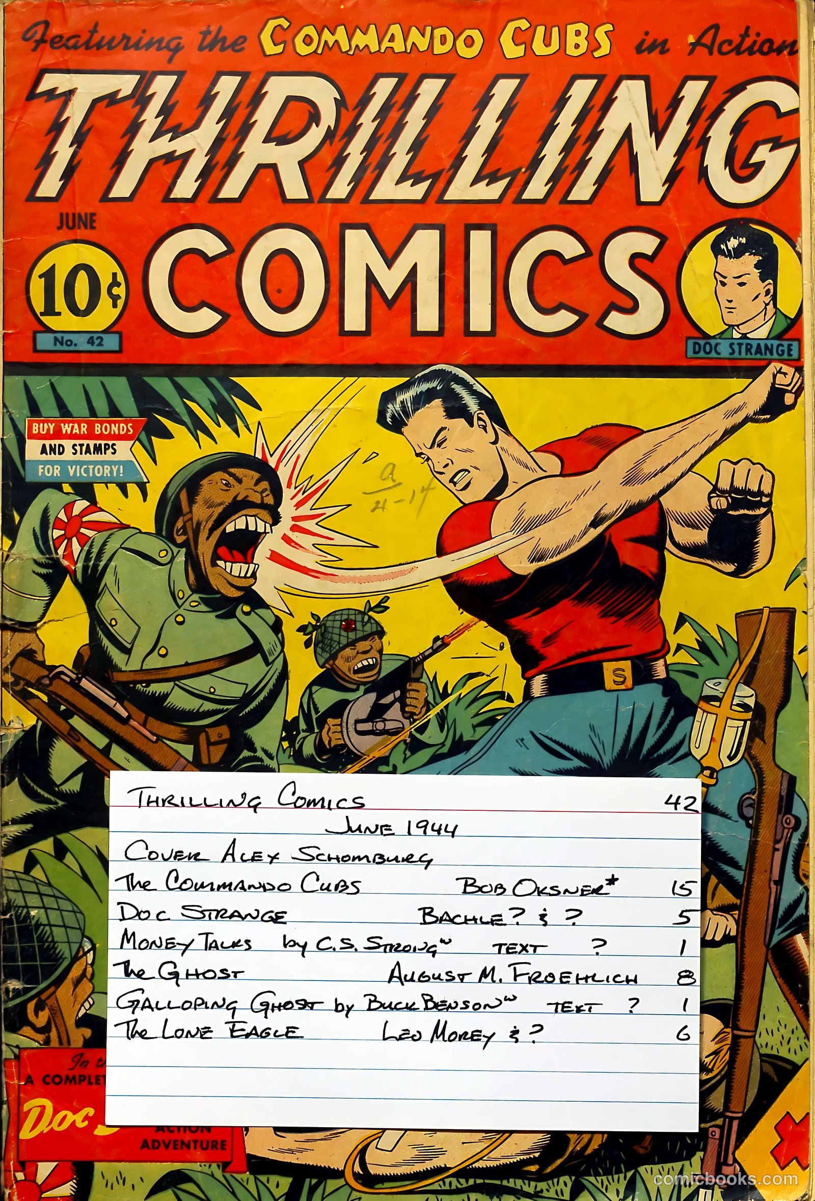 Thrilling Comics #42 (1944) — page 53 of 53