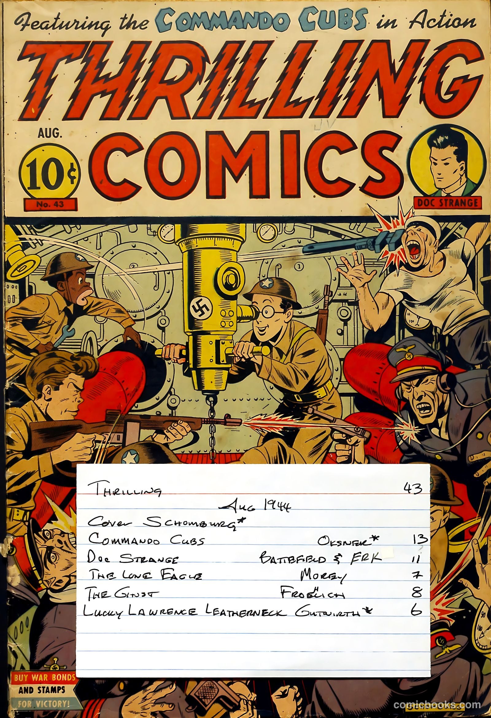 Thrilling Comics #43 (1944) — page 53 of 53