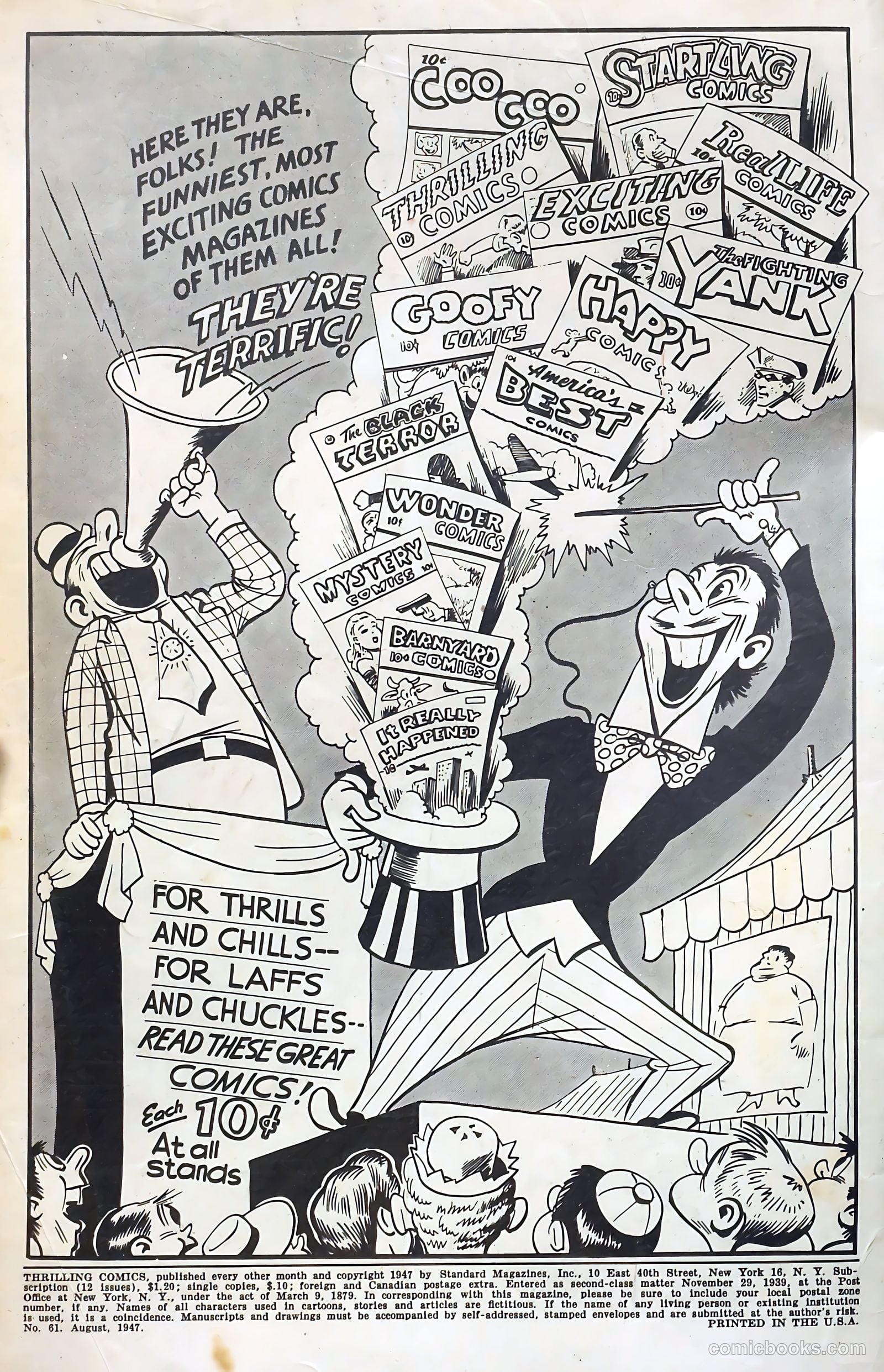 Thrilling Comics #61 (1947) — page 2 of 53