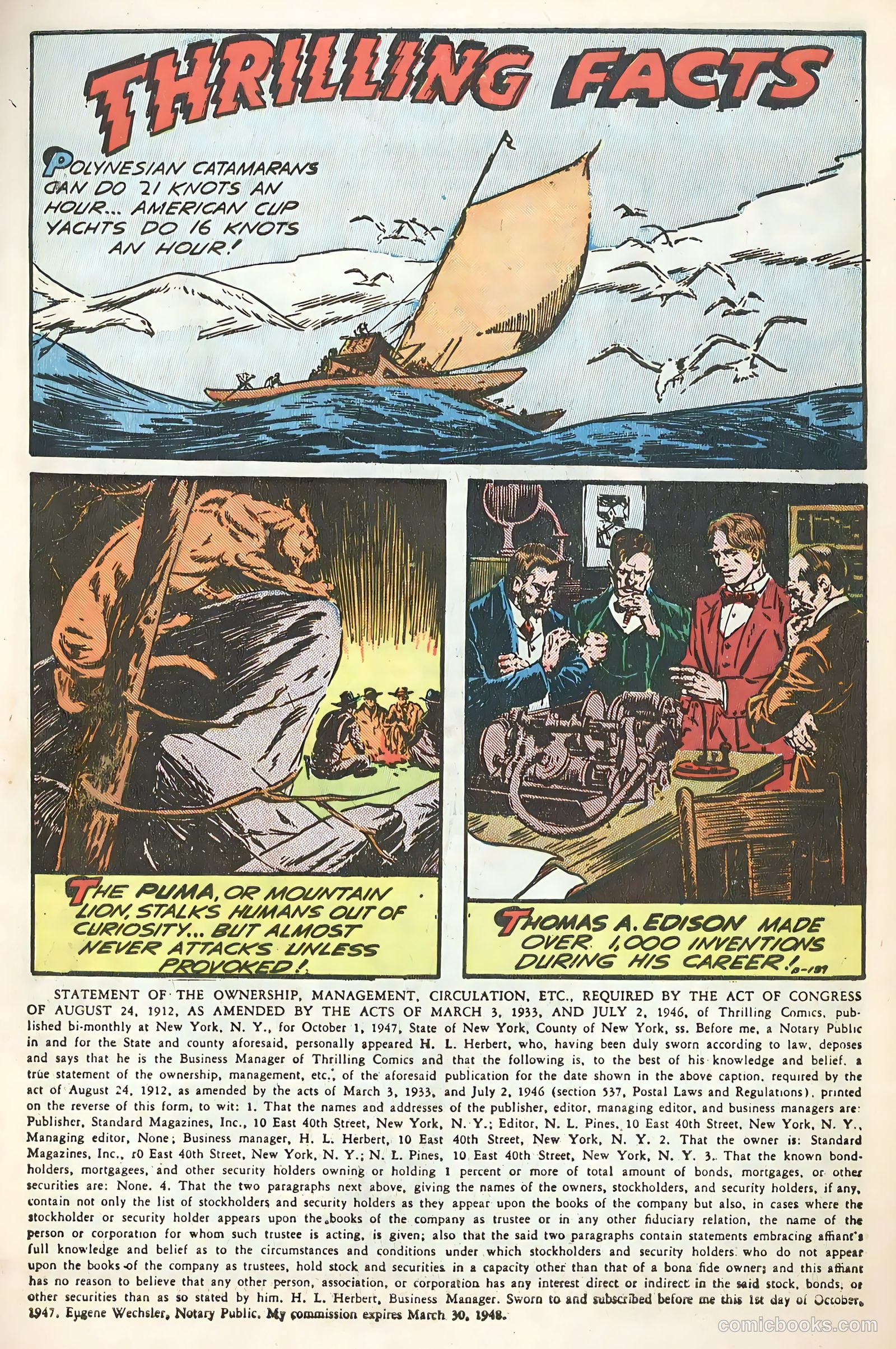 Thrilling Comics #65 (1948) — page 39 of 52