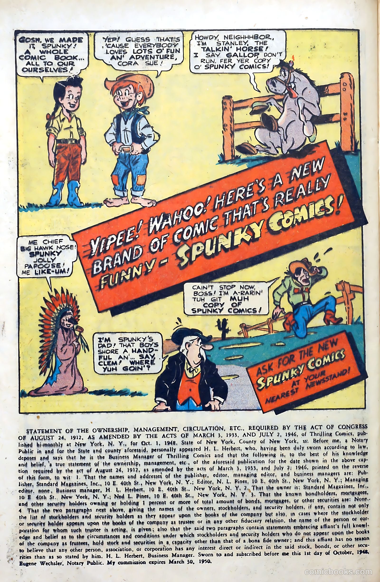 Thrilling Comics #71 (1949) — page 40 of 52
