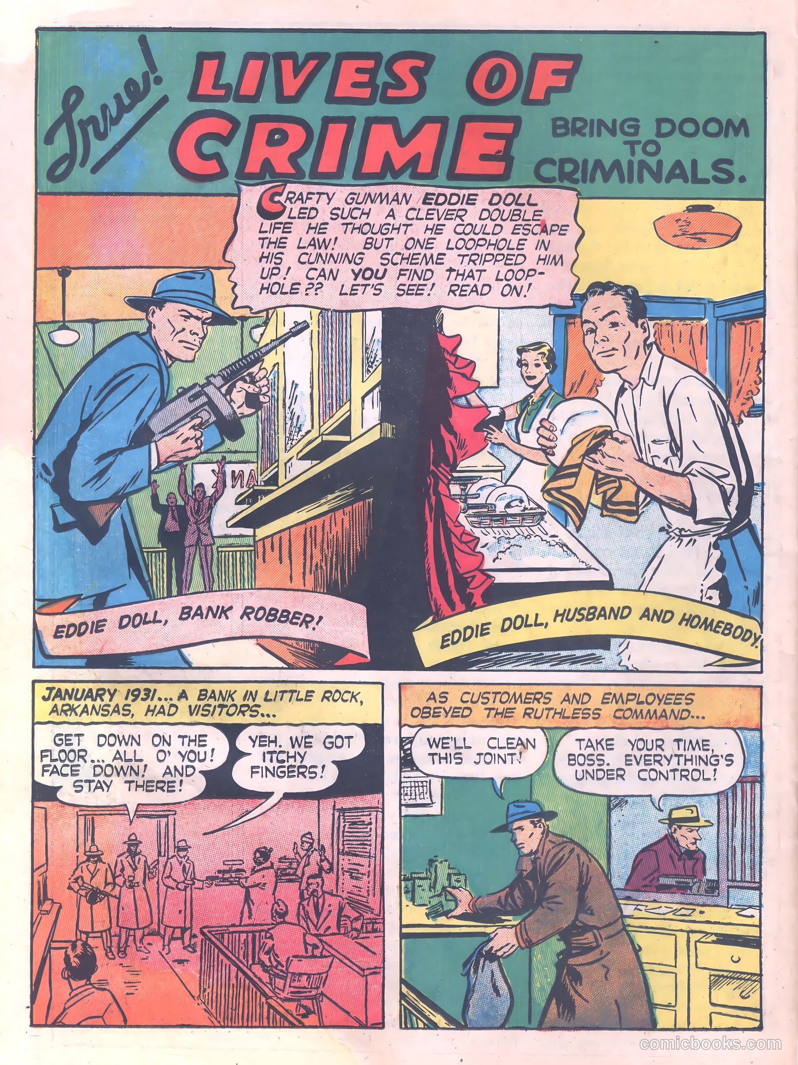 Thrilling Crime Cases #42 (1950) — page 22 of 36