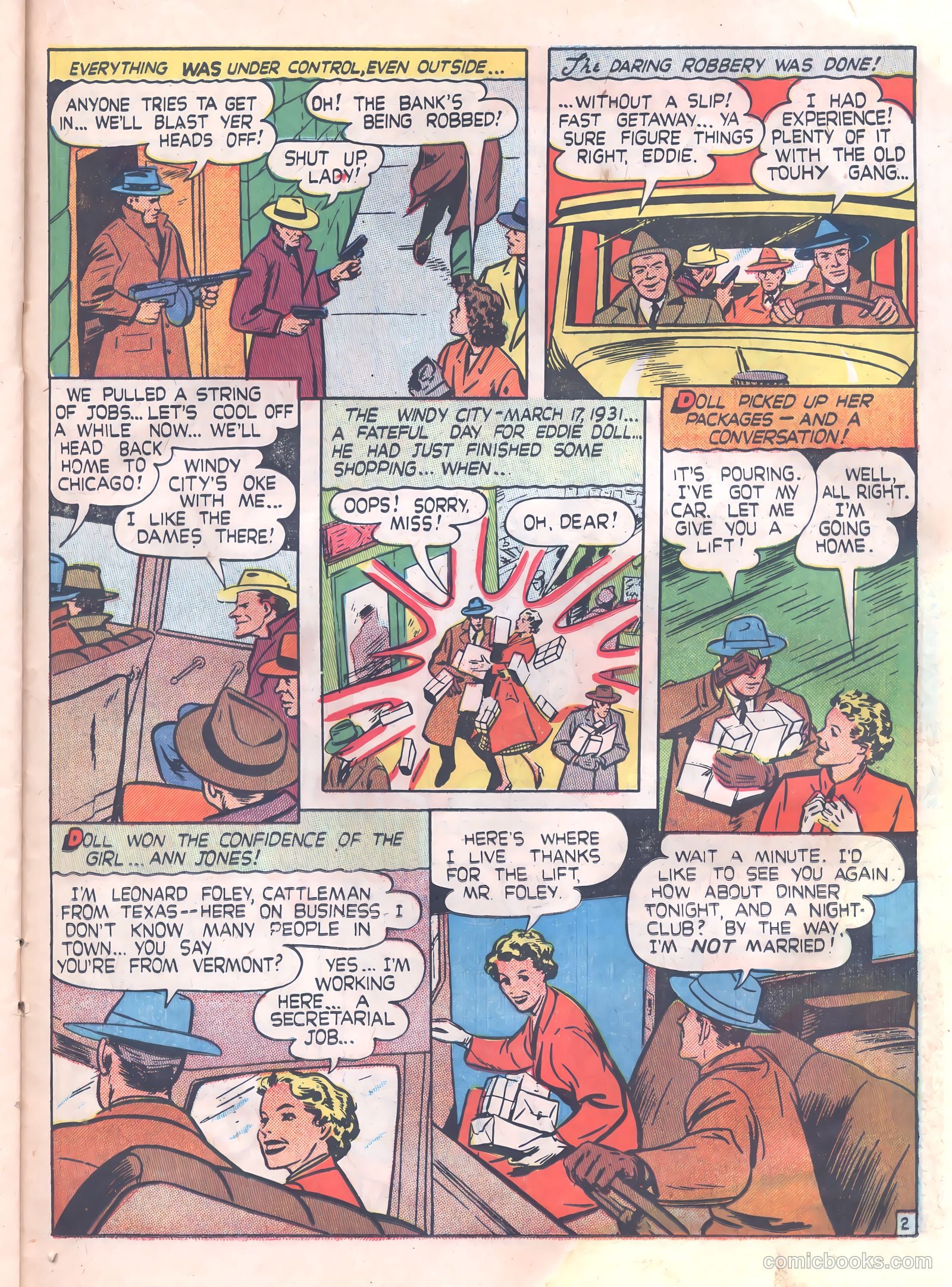 Thrilling Crime Cases #42 (1950) — page 23 of 36