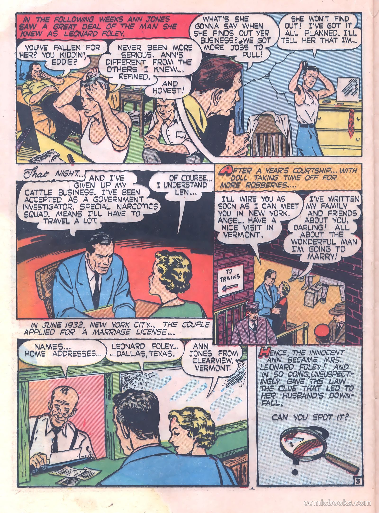 Thrilling Crime Cases #42 (1950) — page 24 of 36