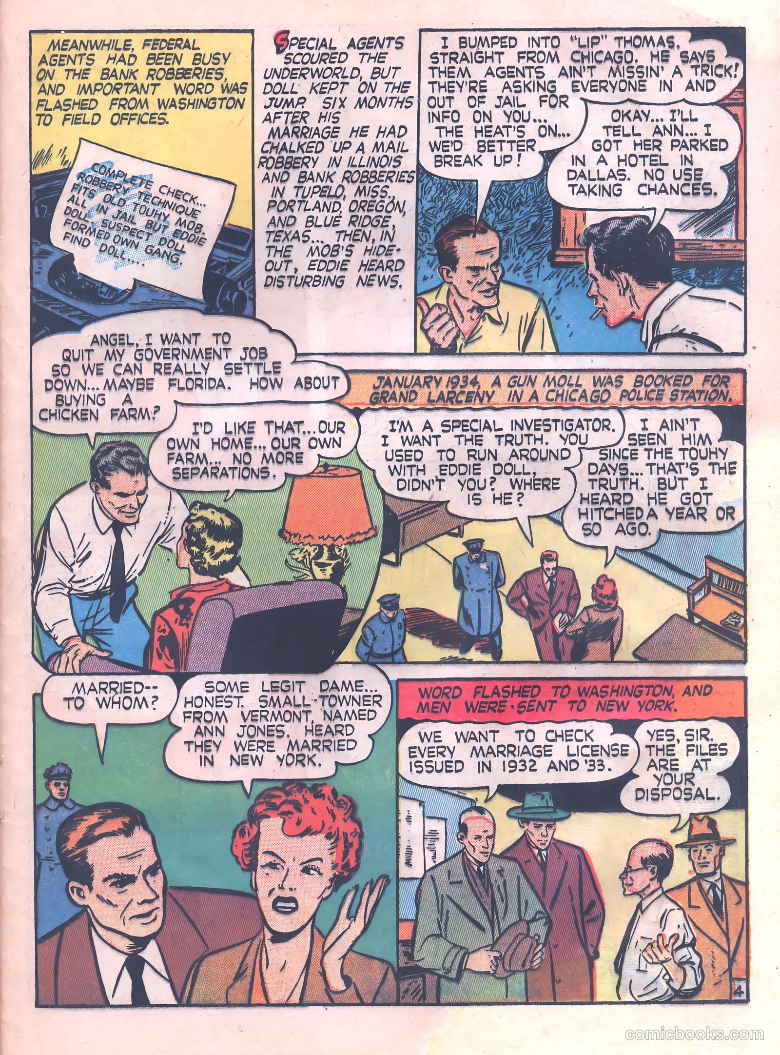 Thrilling Crime Cases #42 (1950) — page 25 of 36