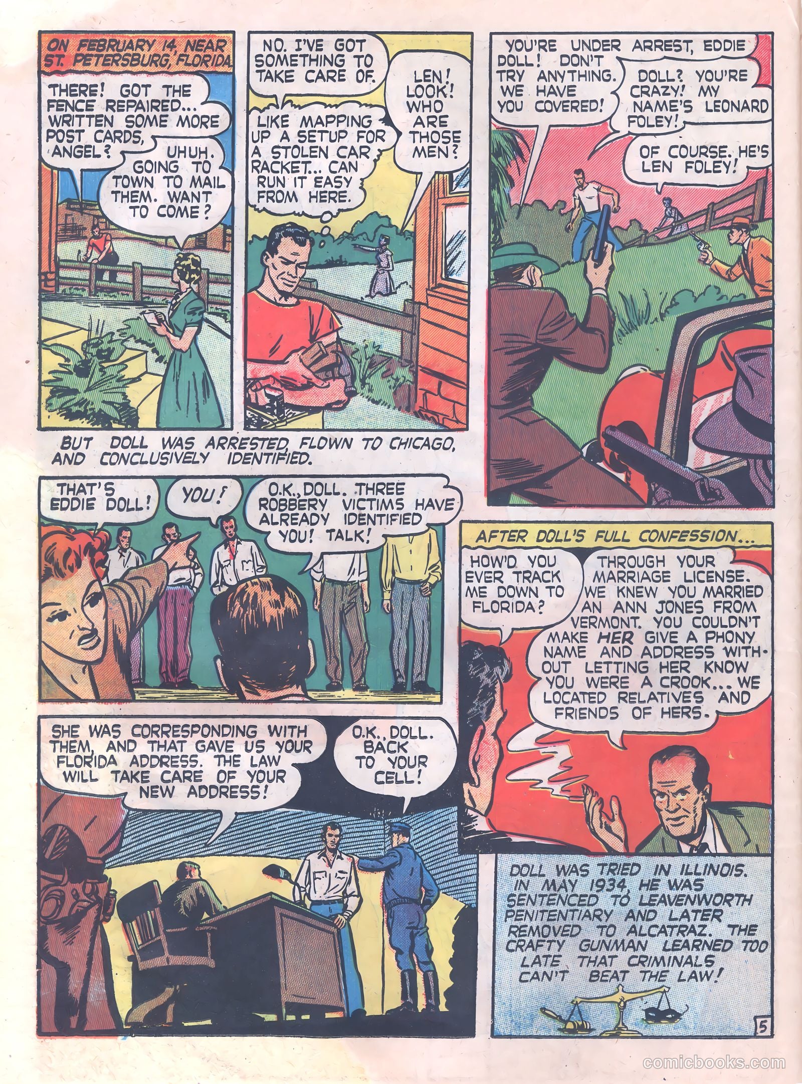 Thrilling Crime Cases #42 (1950) — page 26 of 36