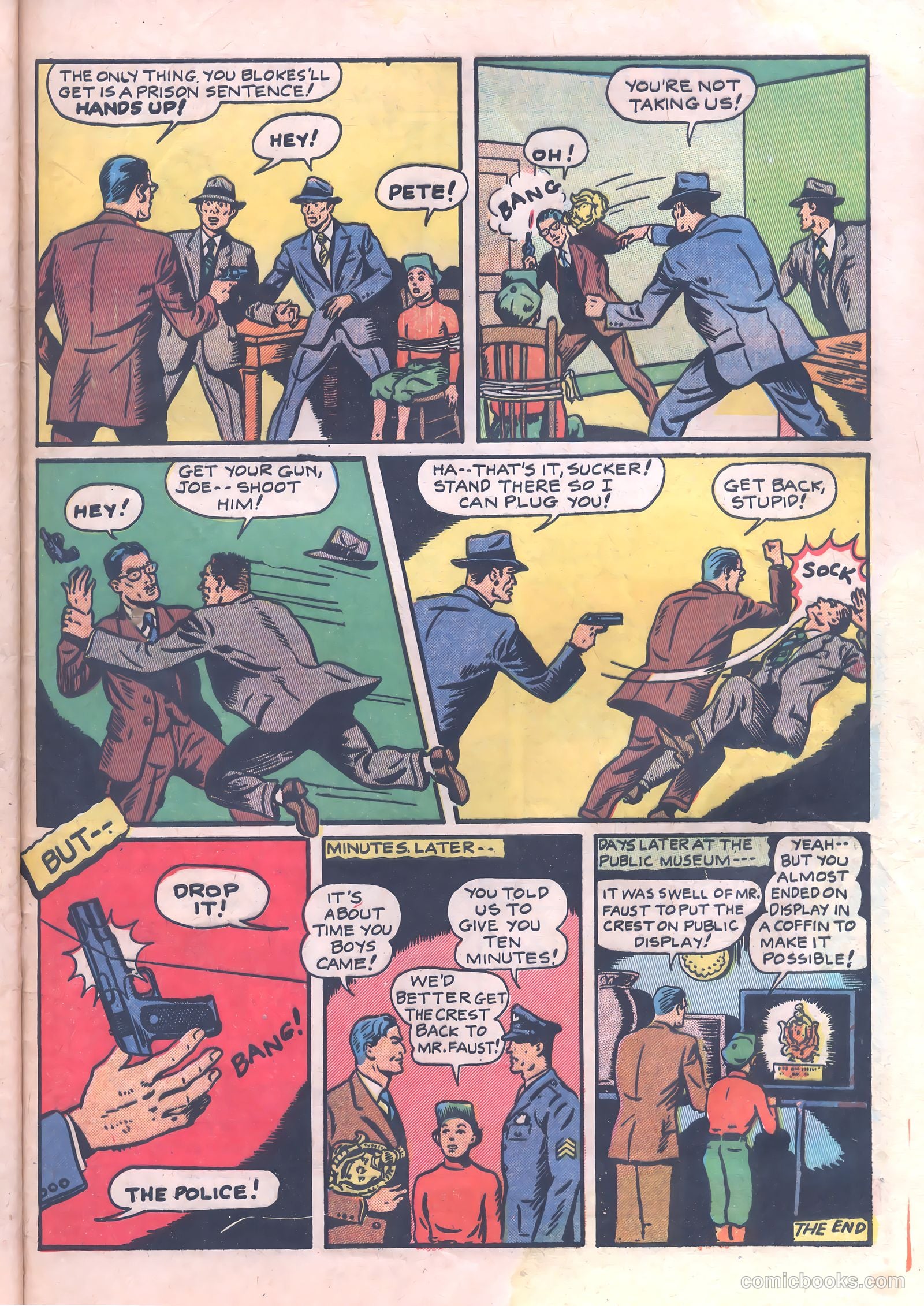 Thrilling Crime Cases #42 (1950) — page 33 of 36