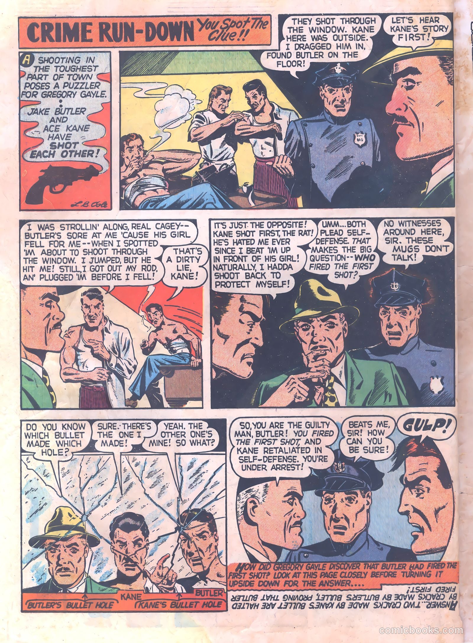 Thrilling Crime Cases #42 (1950) — page 34 of 36