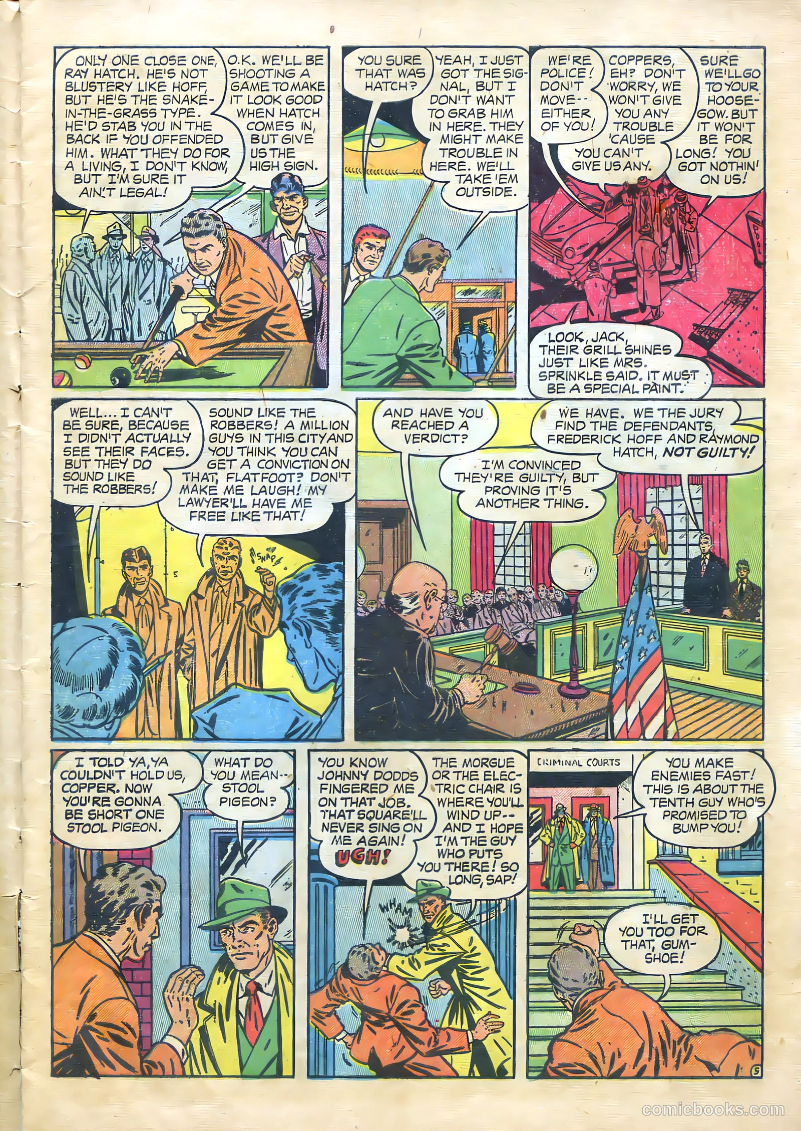Thrilling Crime Cases #43 (1950) — page 7 of 36