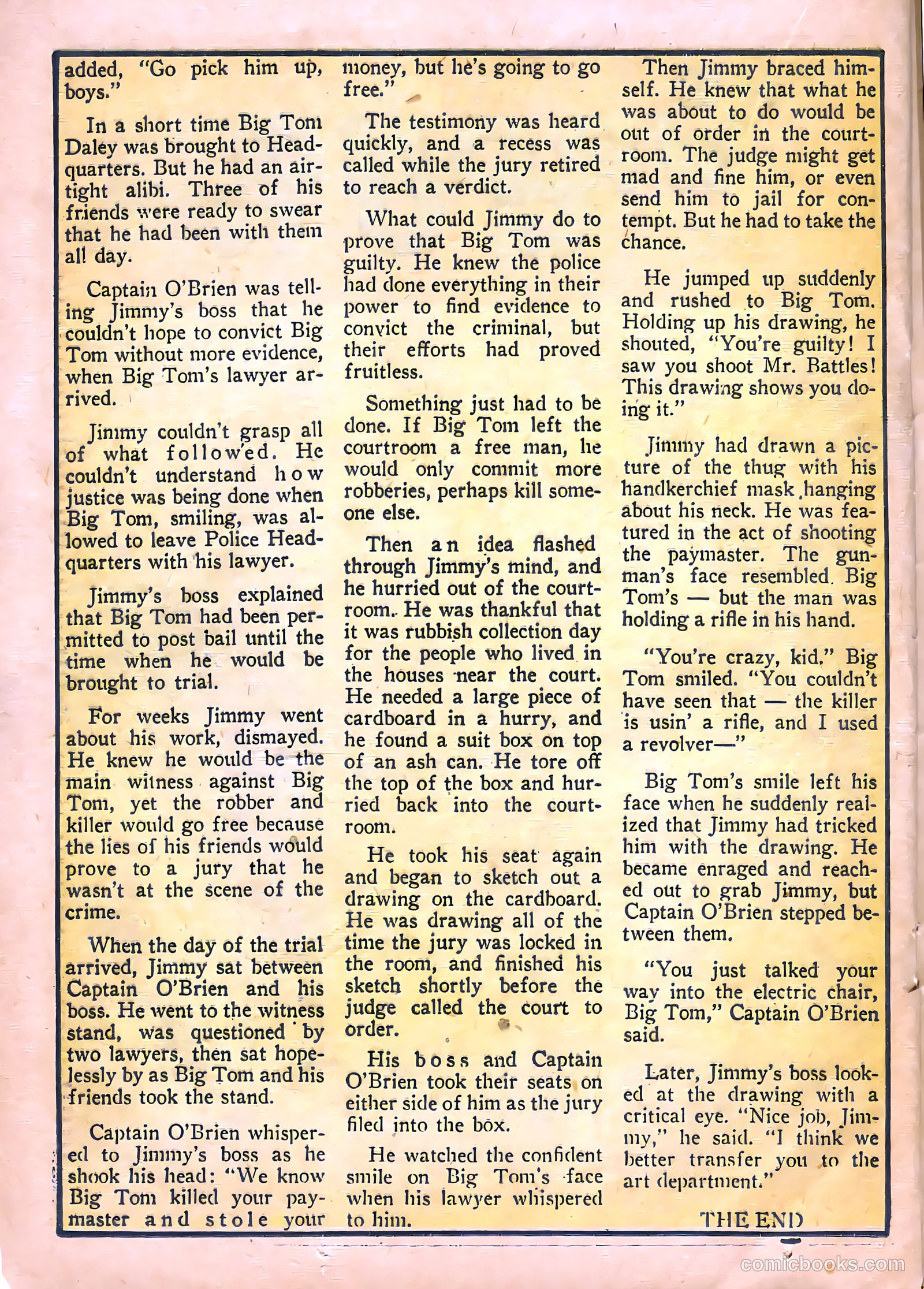 Thrilling Crime Cases #43 (1950) — page 20 of 36
