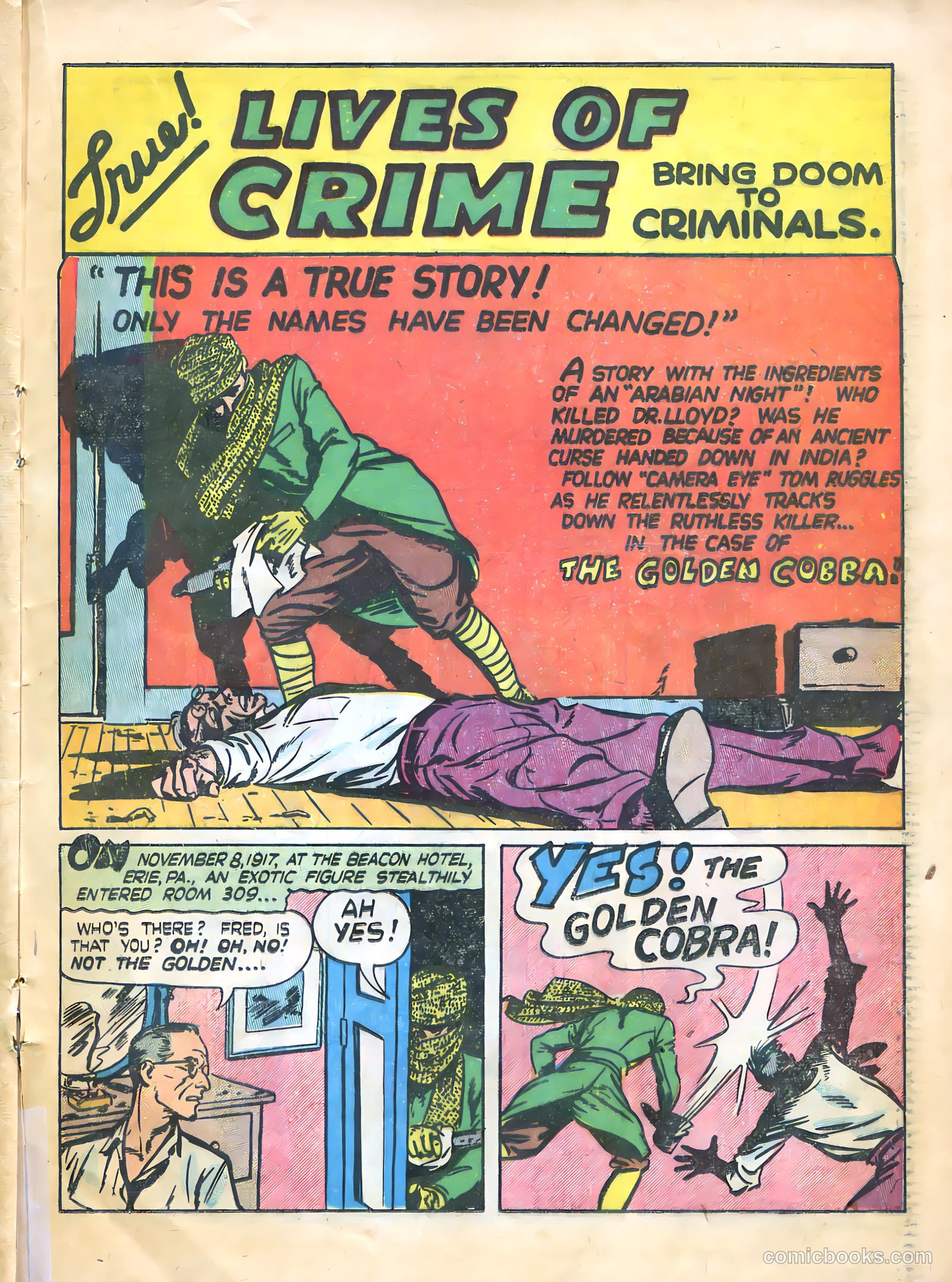 Thrilling Crime Cases #43 (1950) — page 21 of 36
