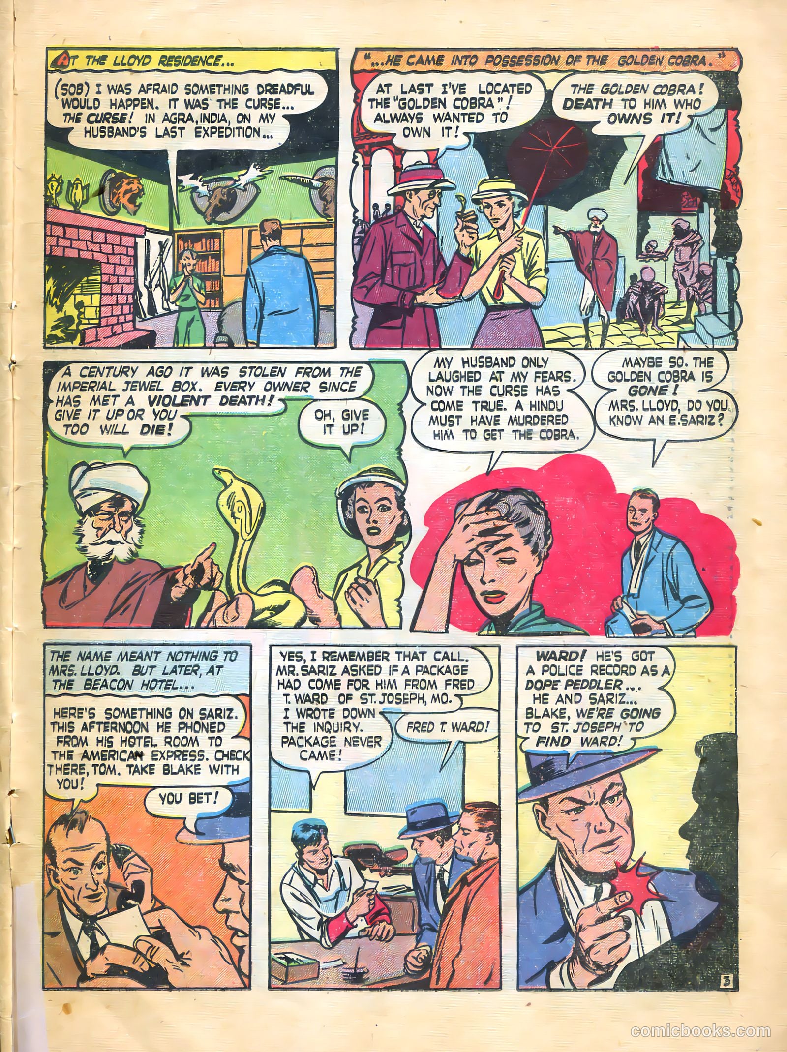 Thrilling Crime Cases #43 (1950) — page 23 of 36