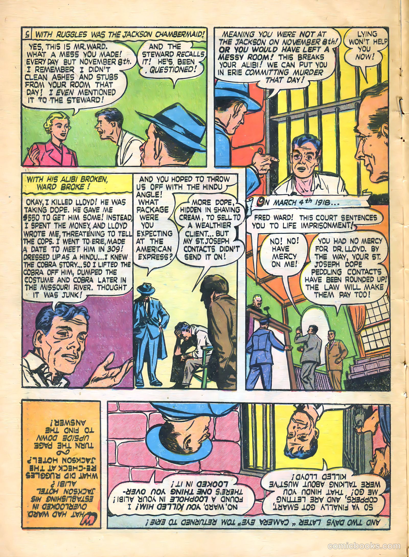 Thrilling Crime Cases #43 (1950) — page 25 of 36