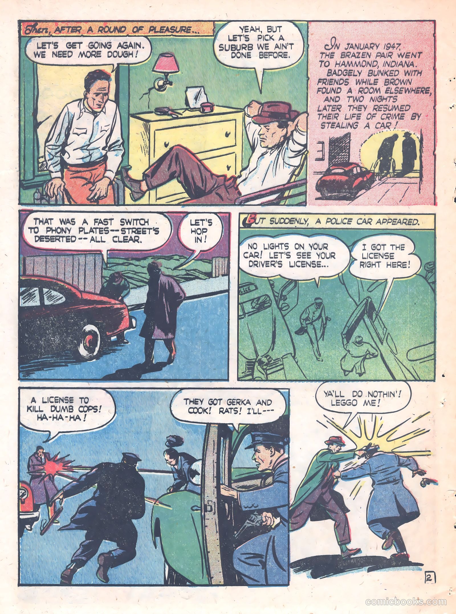Thrilling Crime Cases #44 (1951) — page 14 of 36