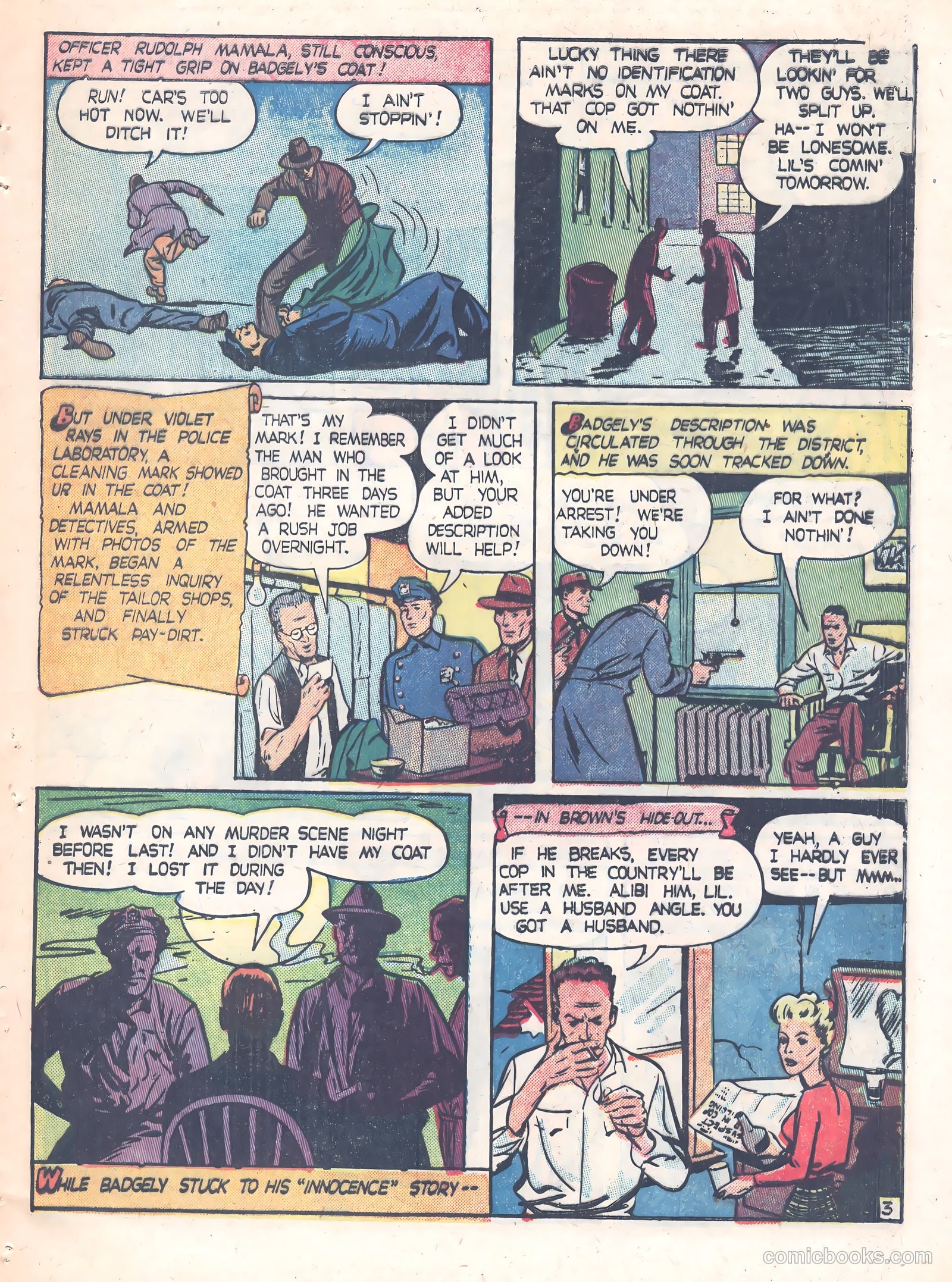 Thrilling Crime Cases #44 (1951) — page 15 of 36