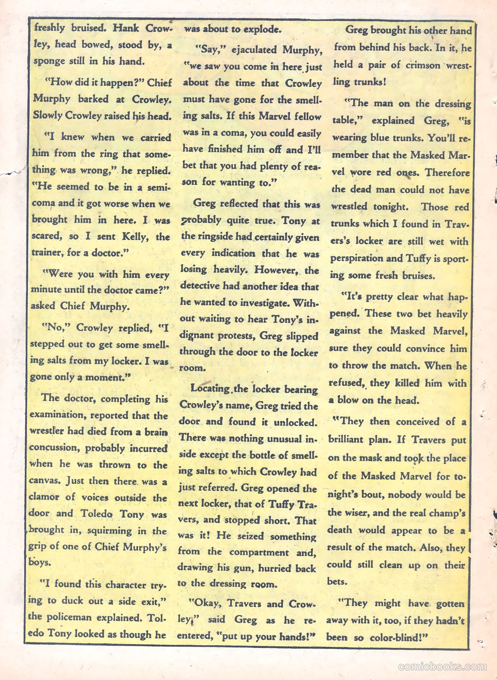 Thrilling Crime Cases #44 (1951) — page 18 of 36