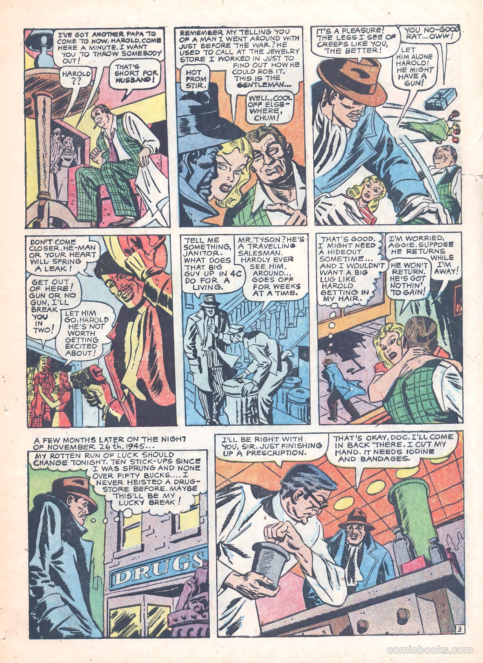 Thrilling Crime Cases #44 (1951) — page 21 of 36