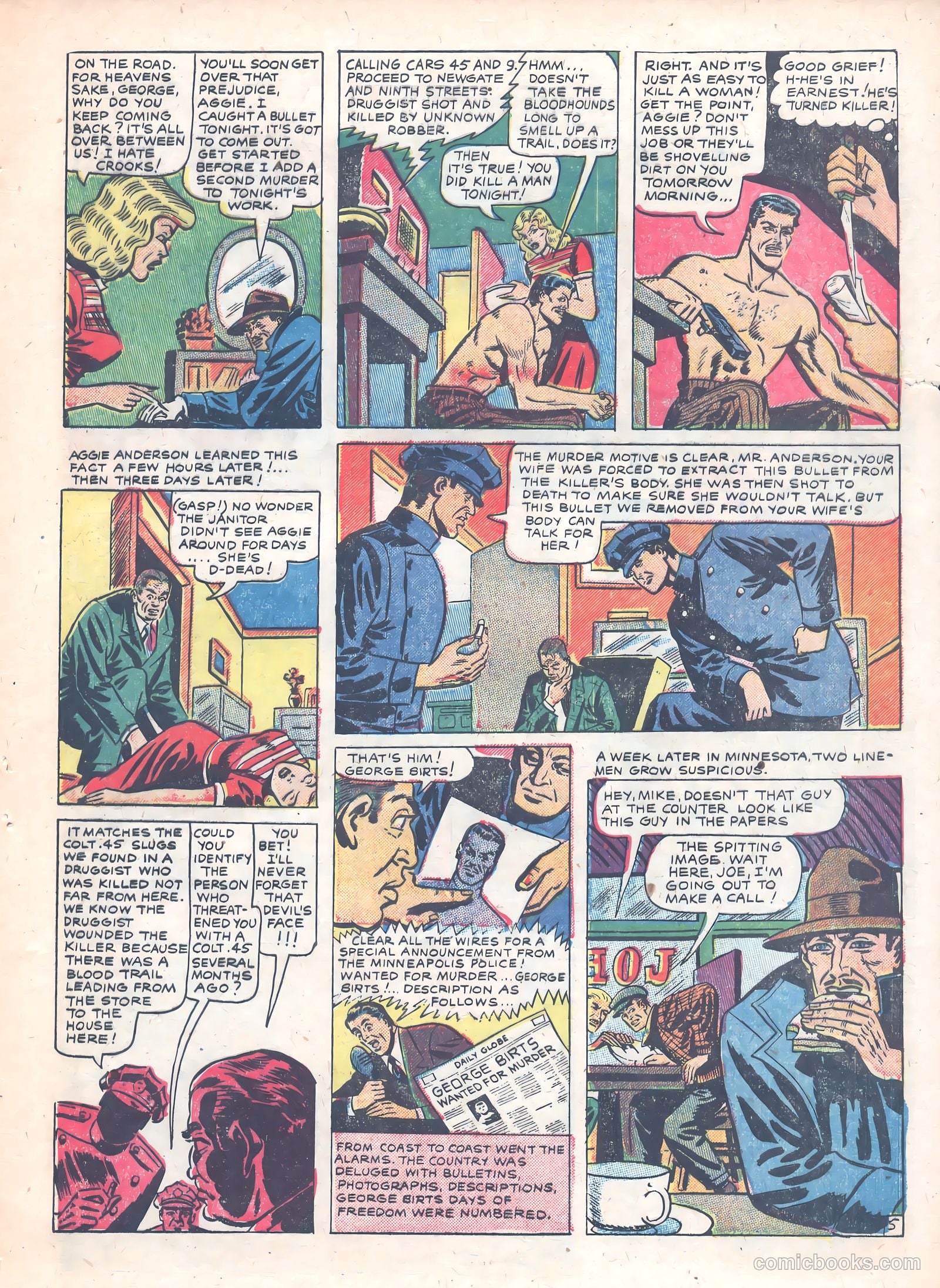 Thrilling Crime Cases #44 (1951) — page 23 of 36