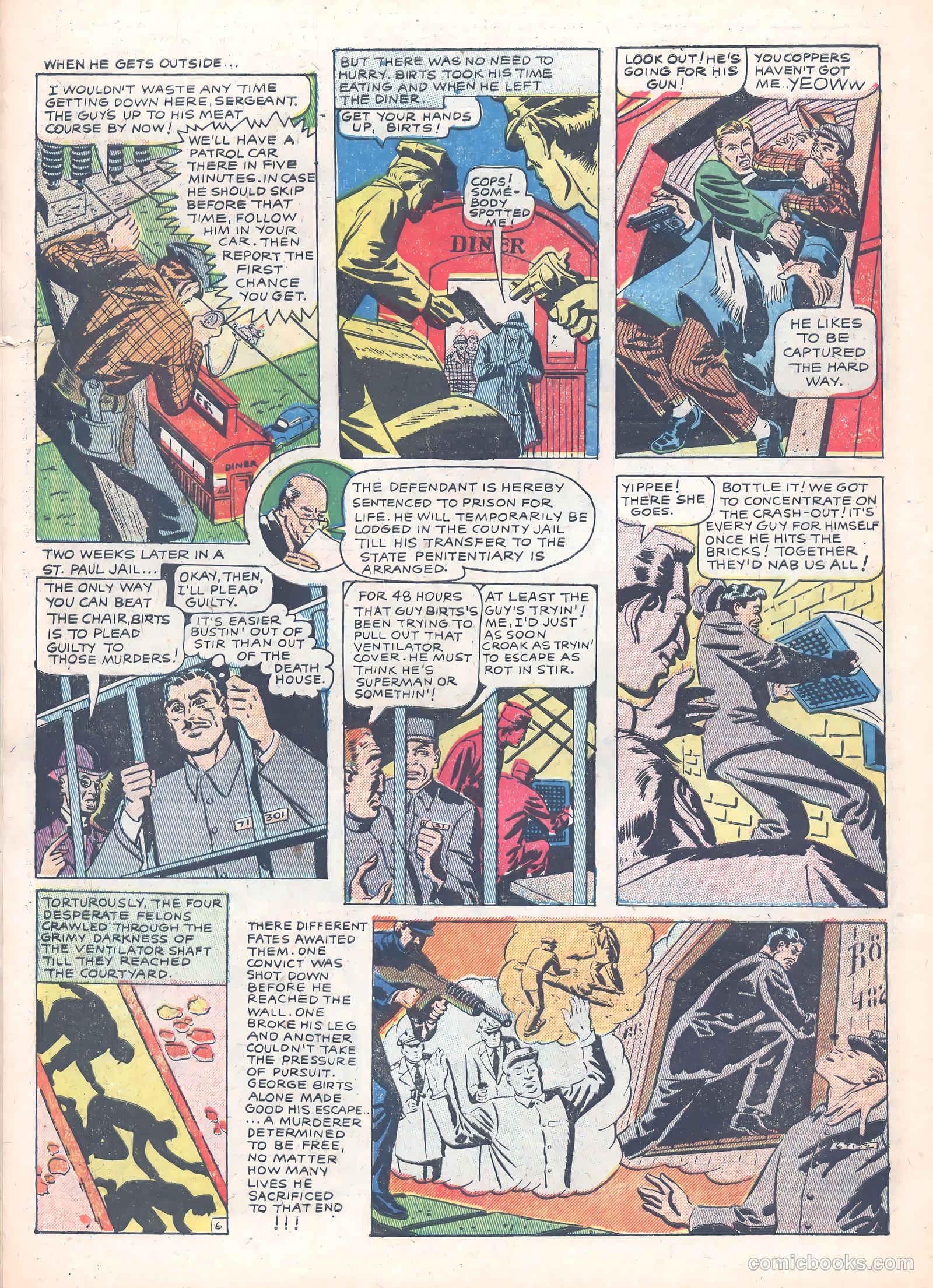 Thrilling Crime Cases #44 (1951) — page 24 of 36