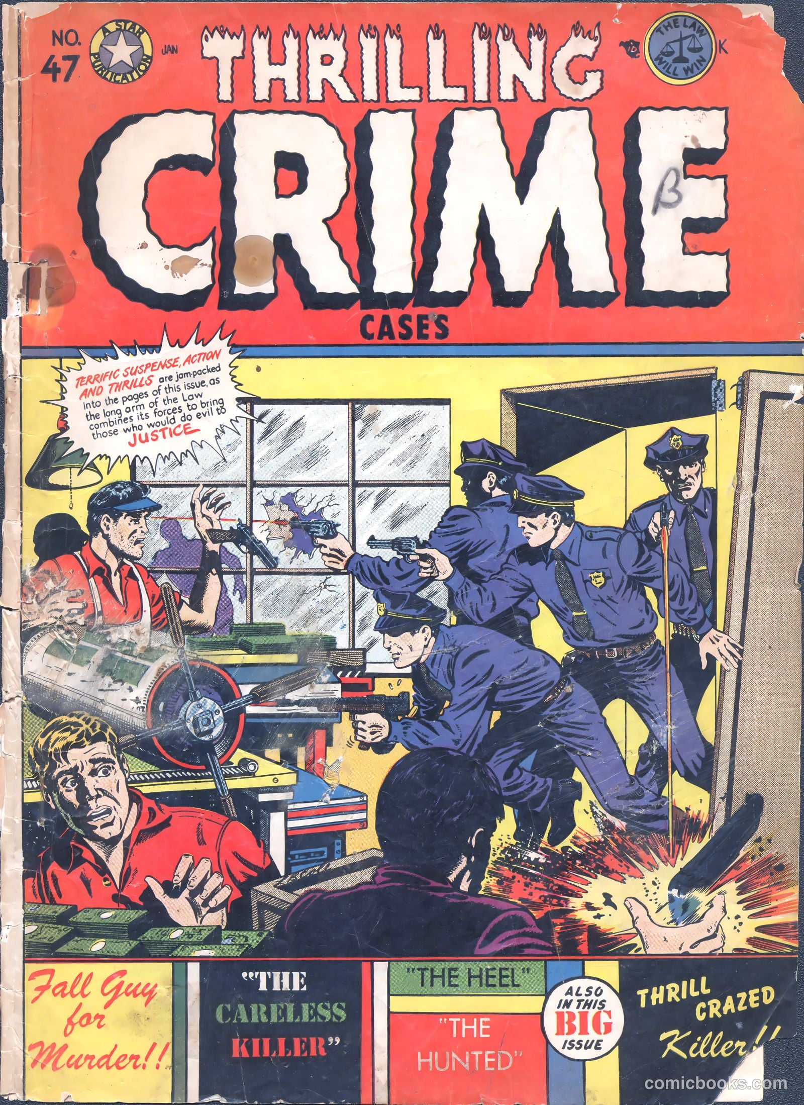 Thrilling Crime Cases #46 (1951) — page 37 of 37
