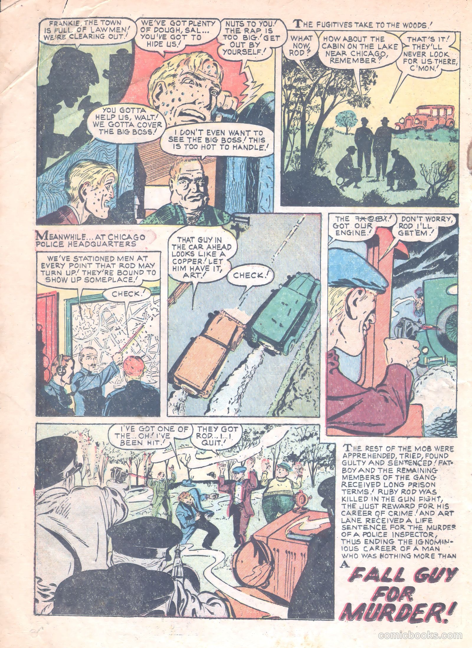 Thrilling Crime Cases #47 (1952) — page 8 of 37