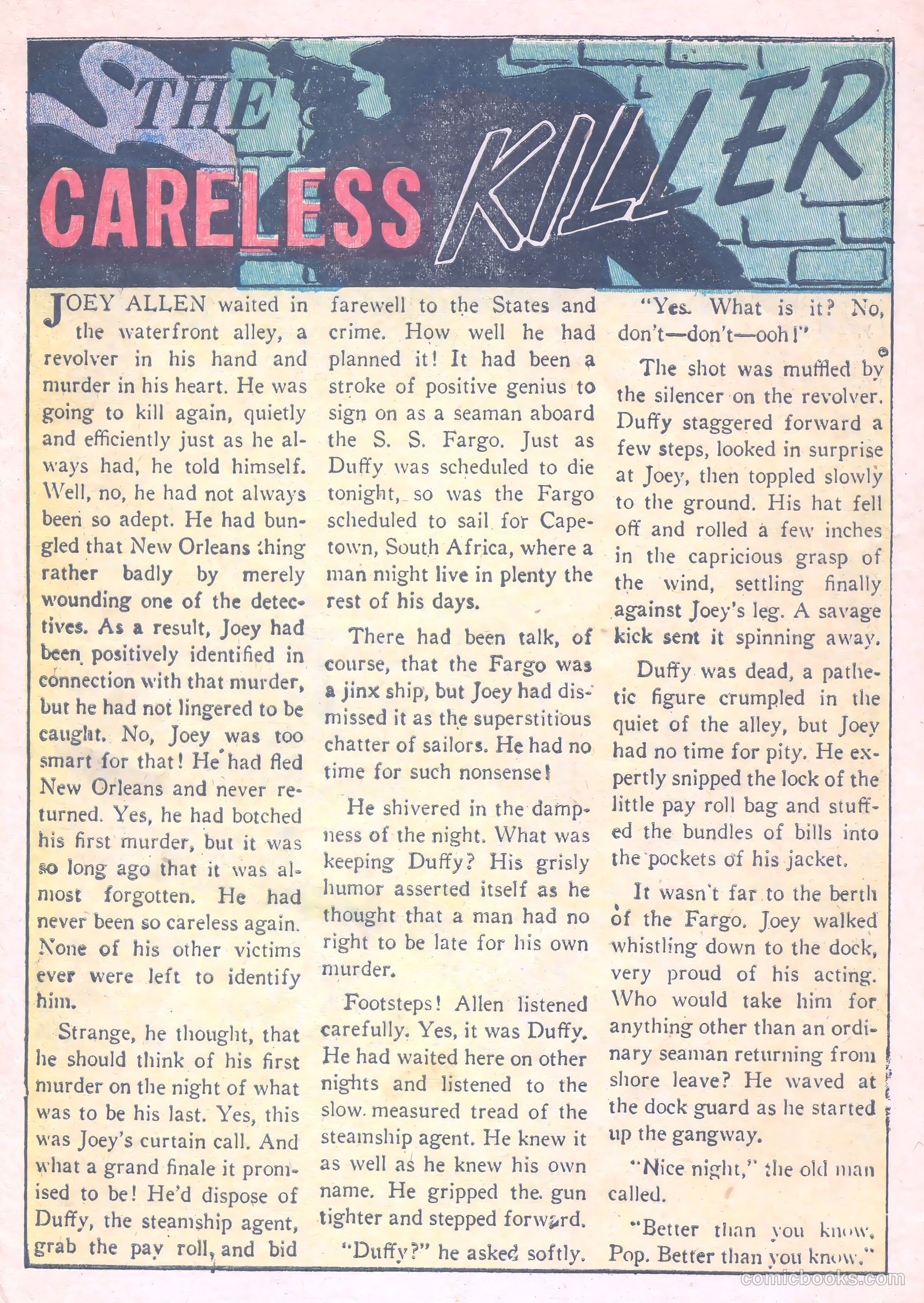 Thrilling Crime Cases #47 (1952) — page 21 of 37