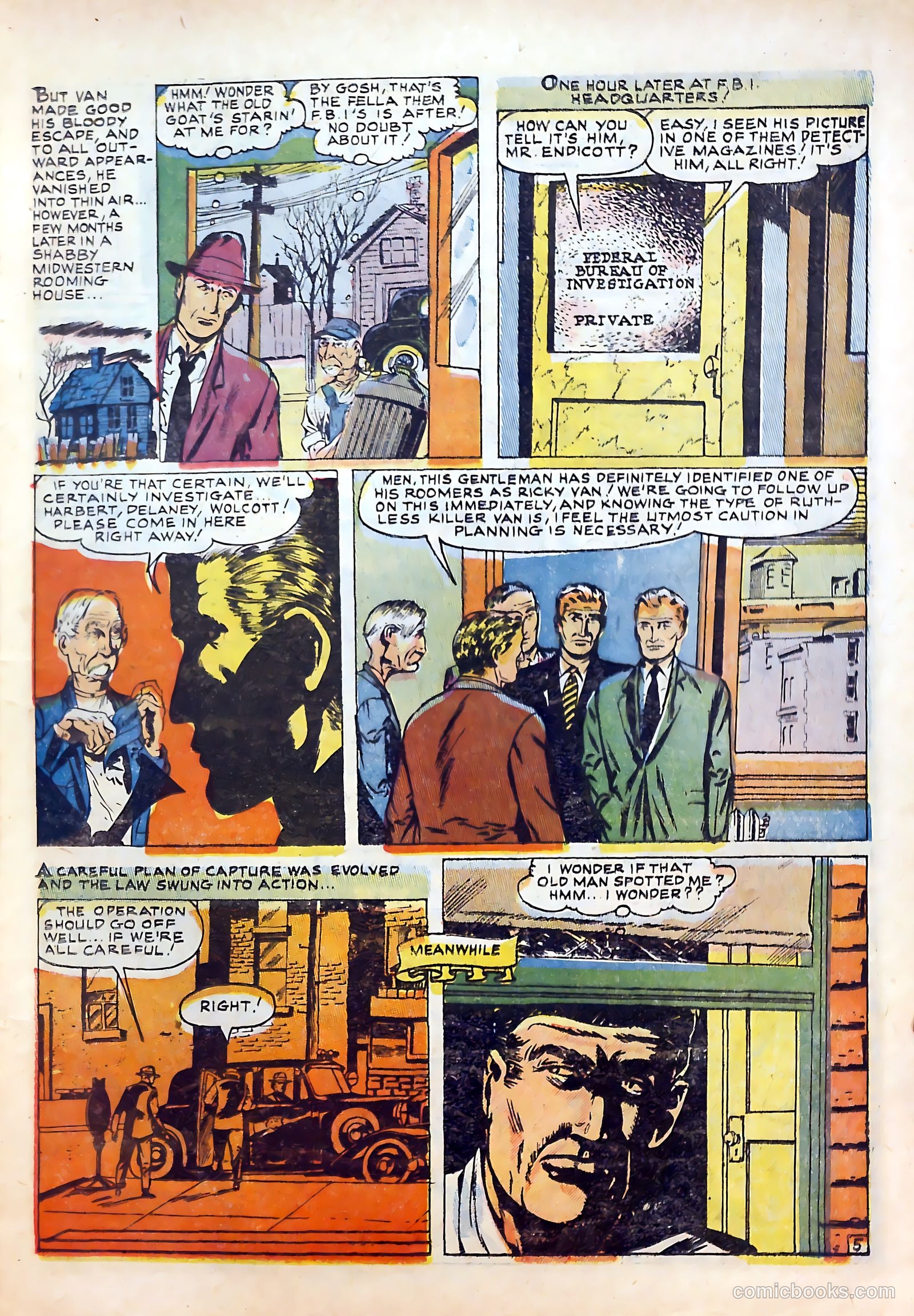 Thrilling Crime Cases #48 (1952) — page 7 of 36